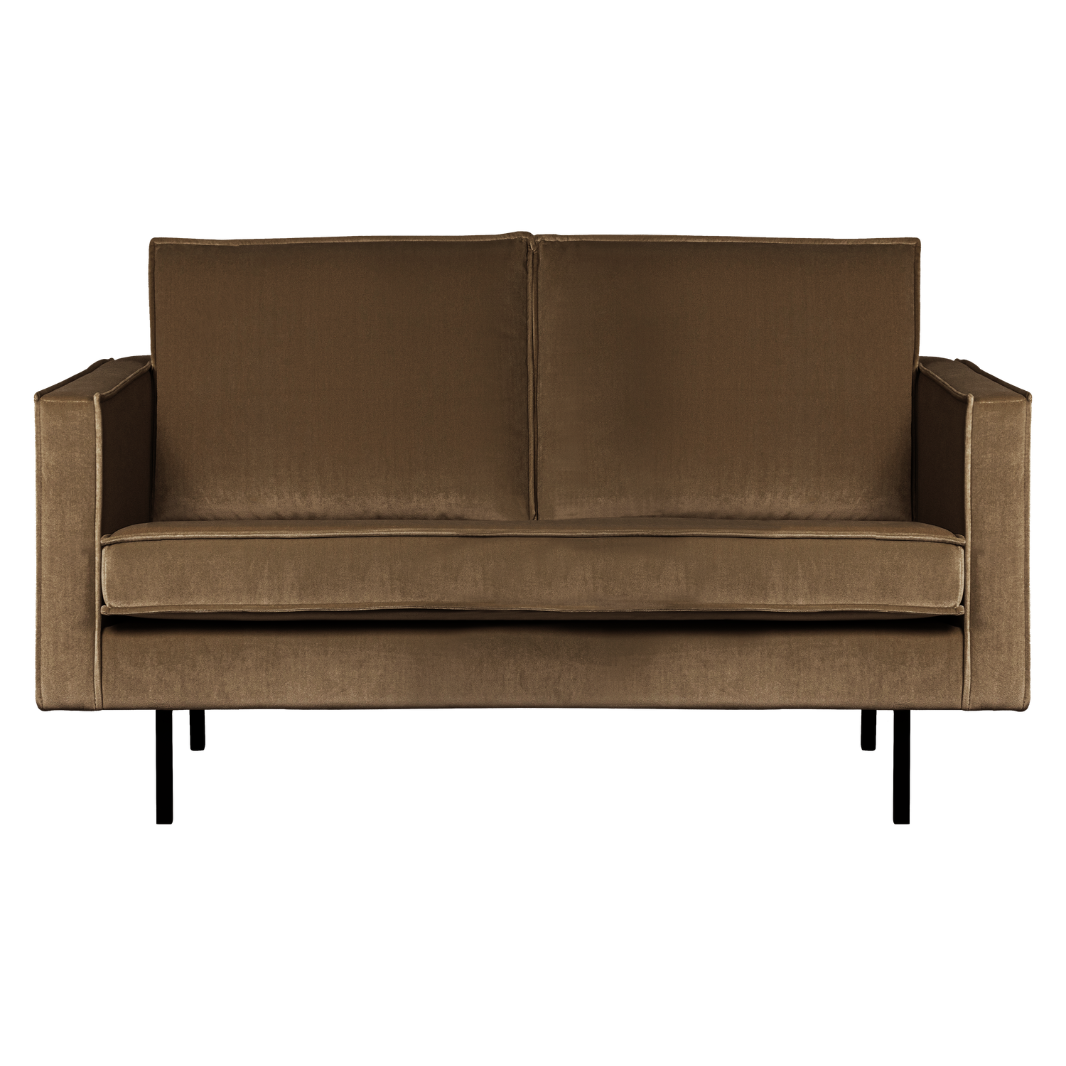 Sofa van fluweel 2-zits RODEO taupe
