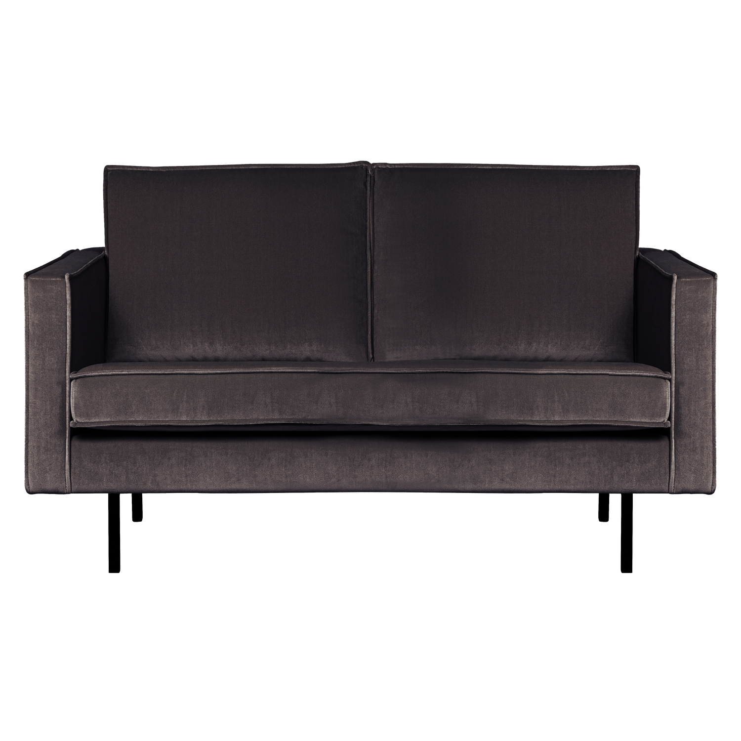 Sofa aksamitna 2-osobowa RODEO antracytowy – Woood