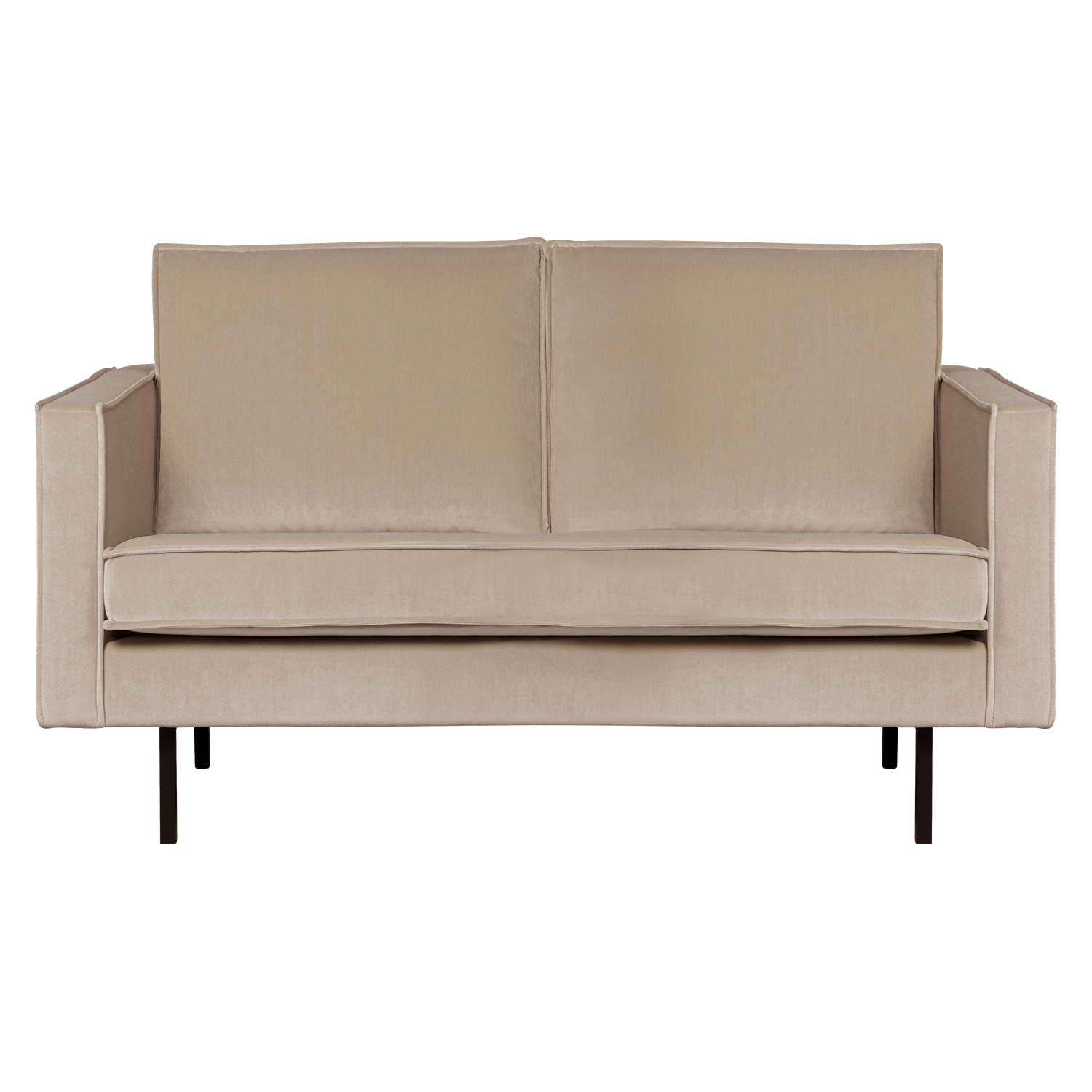 Sofa van fluweel 2-zits RODEO khaki