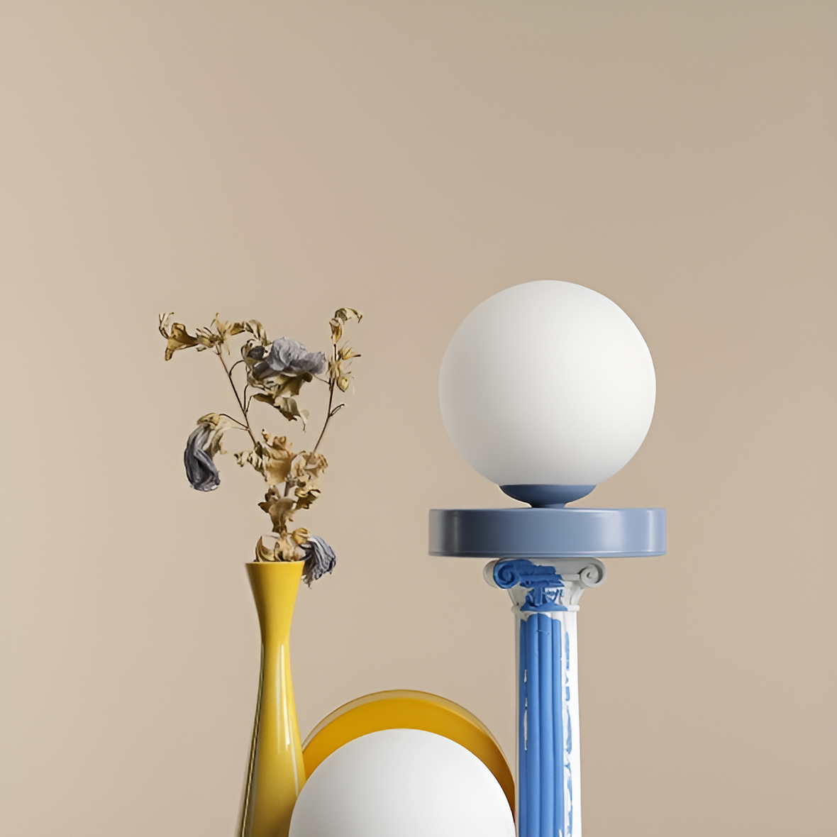 BALL Tischleuchte Senf