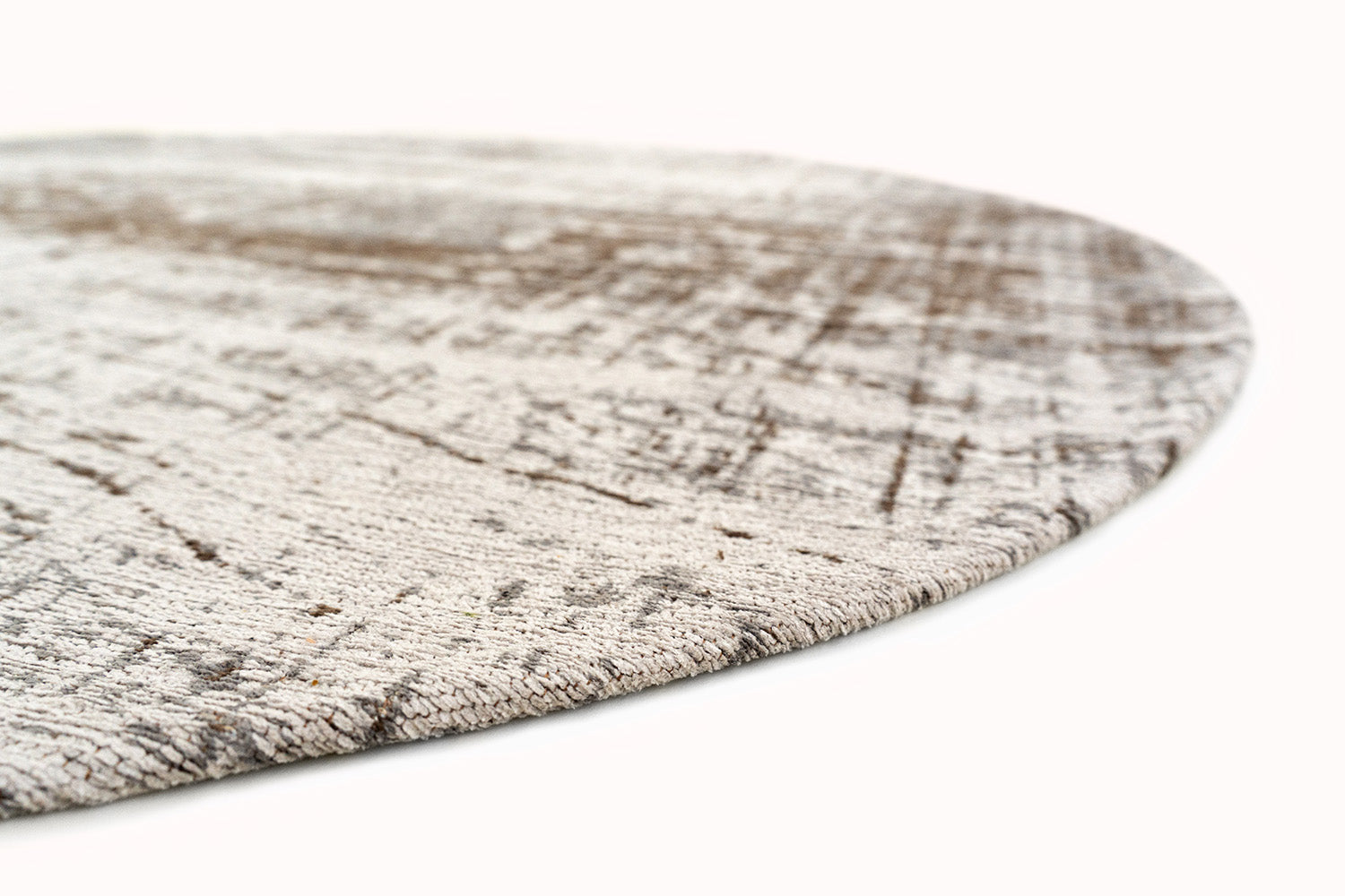 Ronde tapijt GRIFF CONCRETE JUNGLE beige