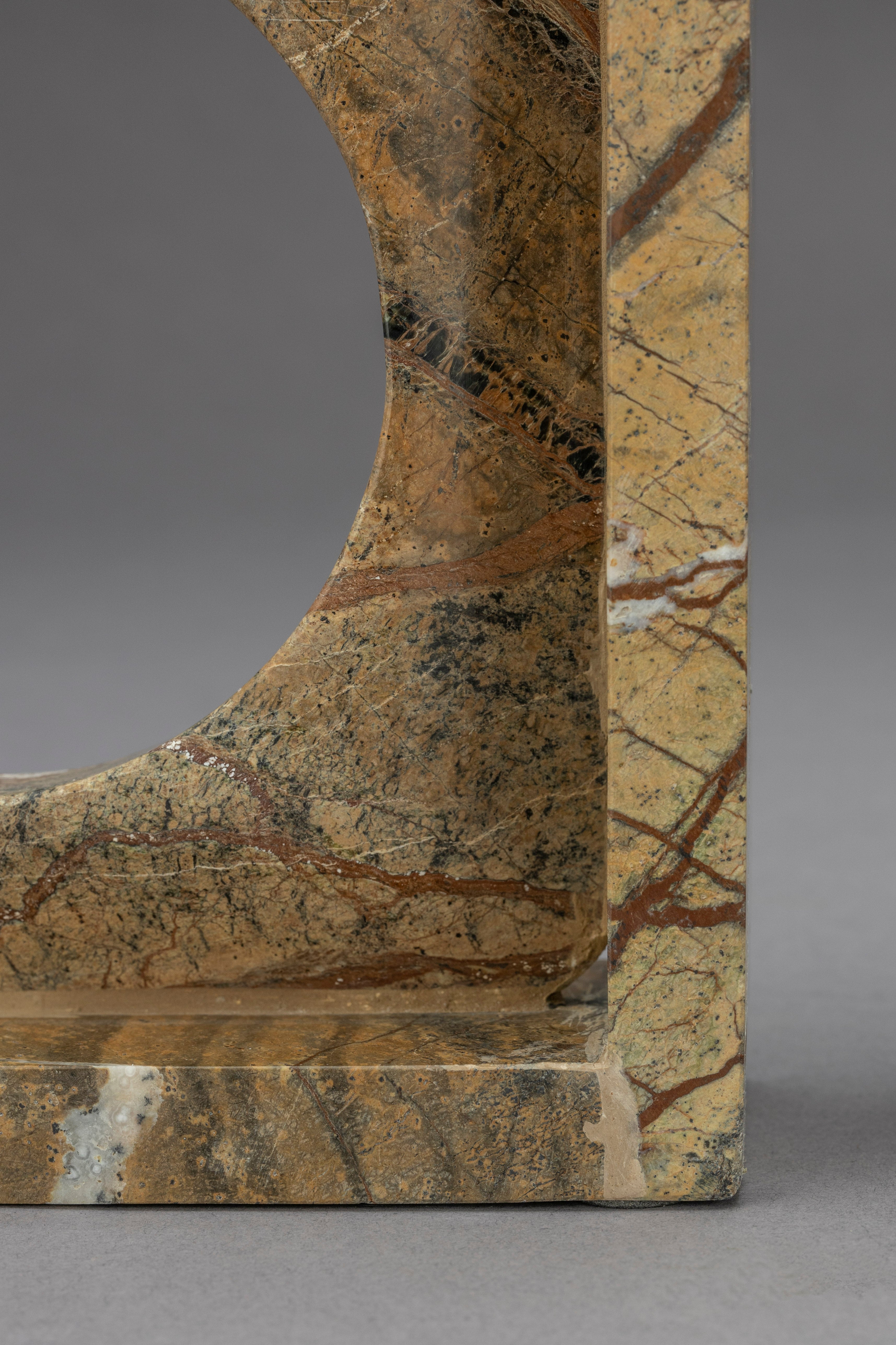 SATPURA Brown Marble Bookend Set