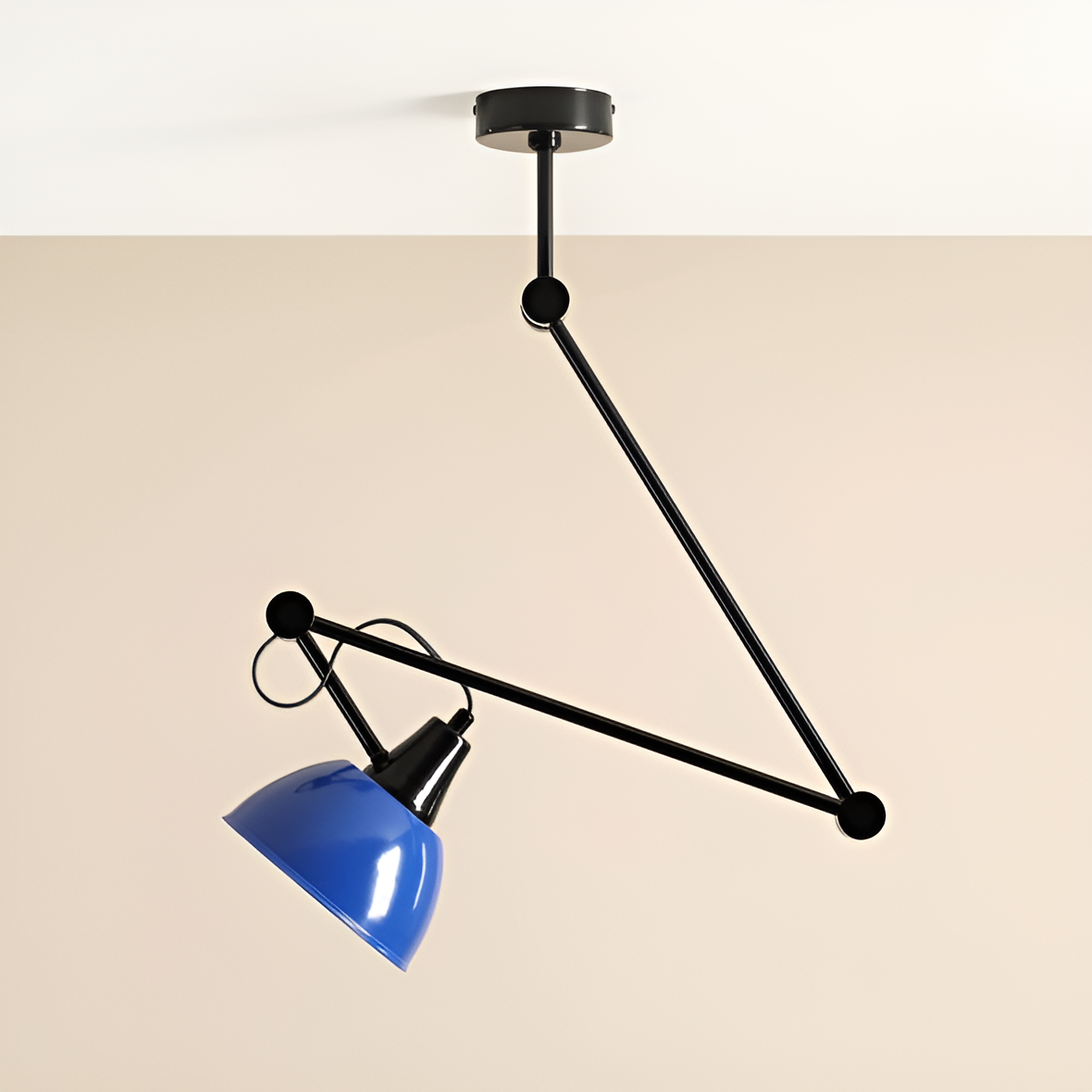 Verstelbare plafondlamp AIDA blauw
