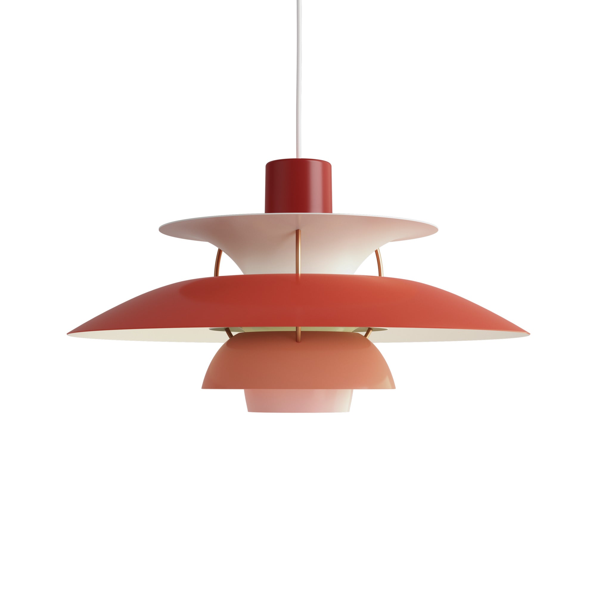 Hanglamp PH 5 in tinten van rood