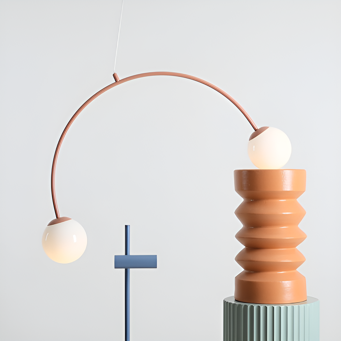 Hanglamp UNA koraalrood