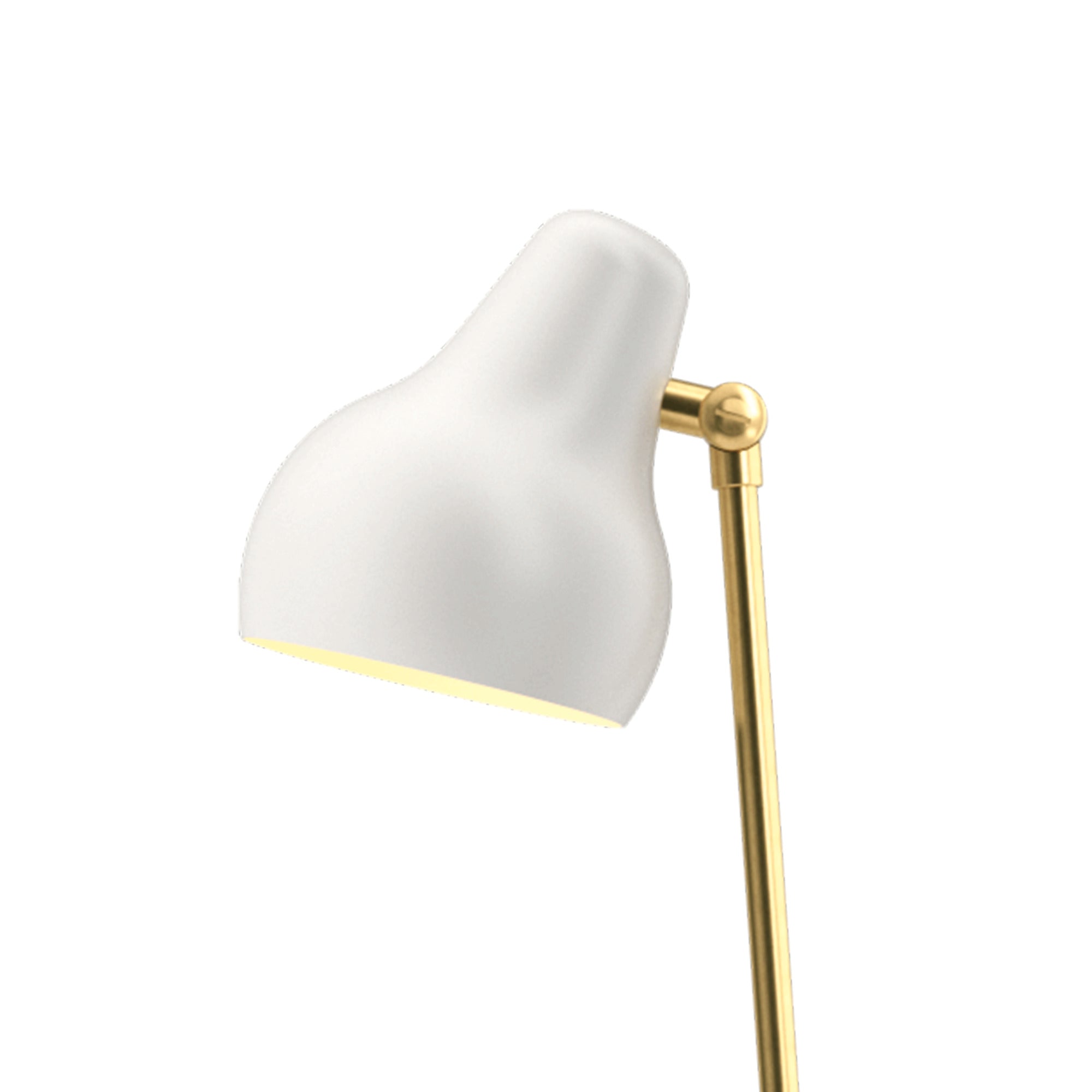 Vloerlamp VL 38 wit met gouden afwerking