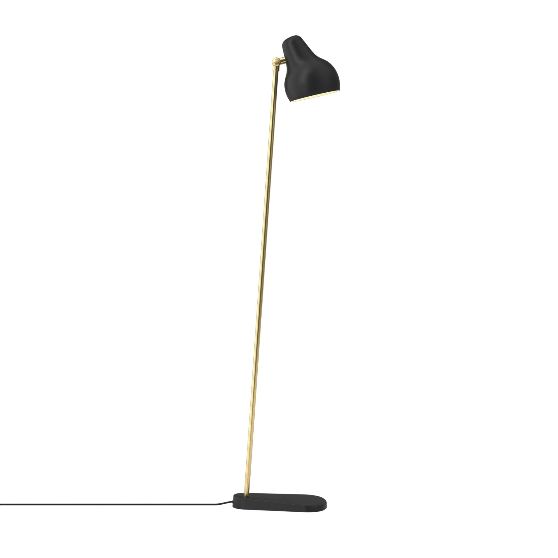 Vloerlamp VL 38 zwart met gouden afwerking