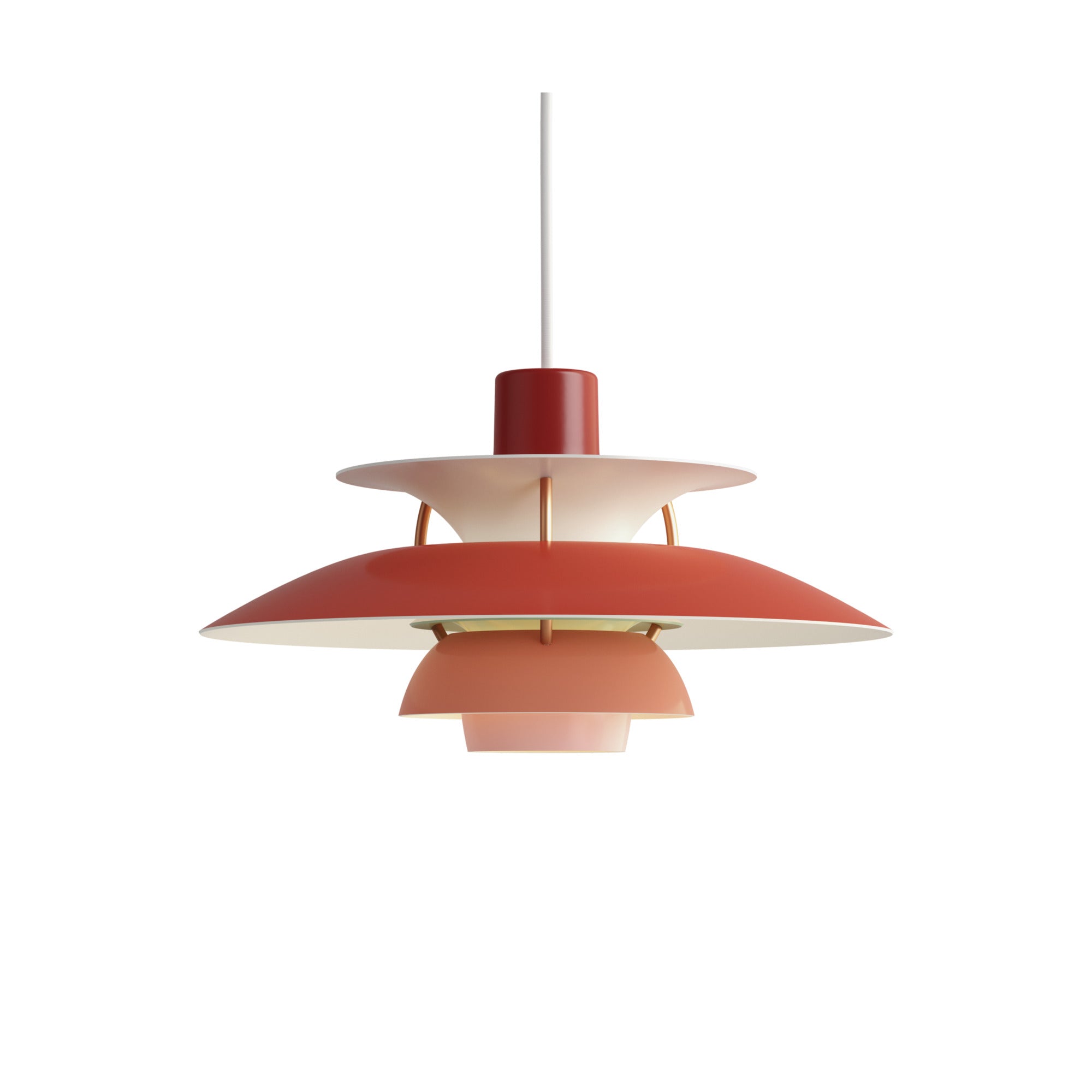 Hanglamp PH 5 in tinten van rood