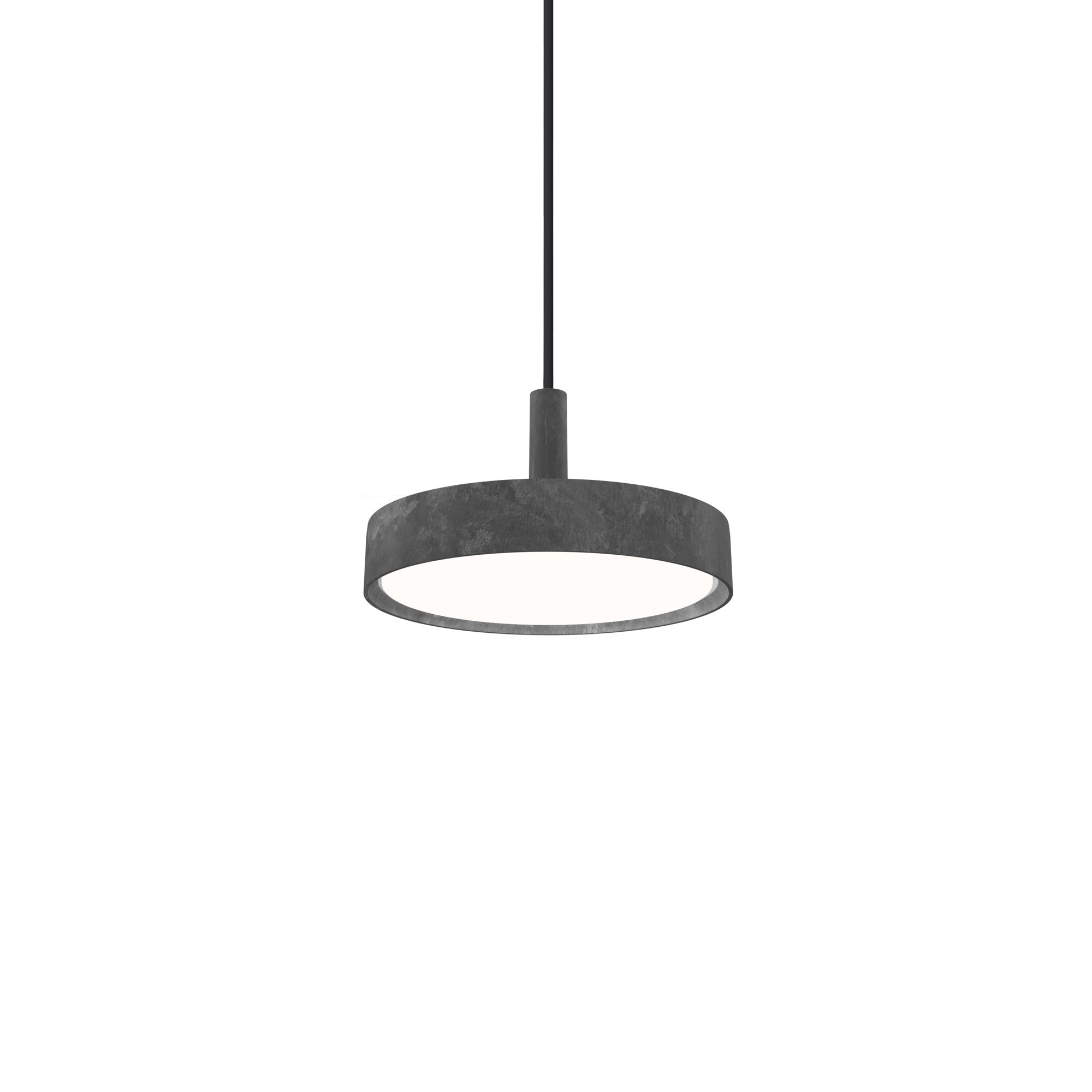 Hanglamp LP SLIM ROND ruwe aluminium