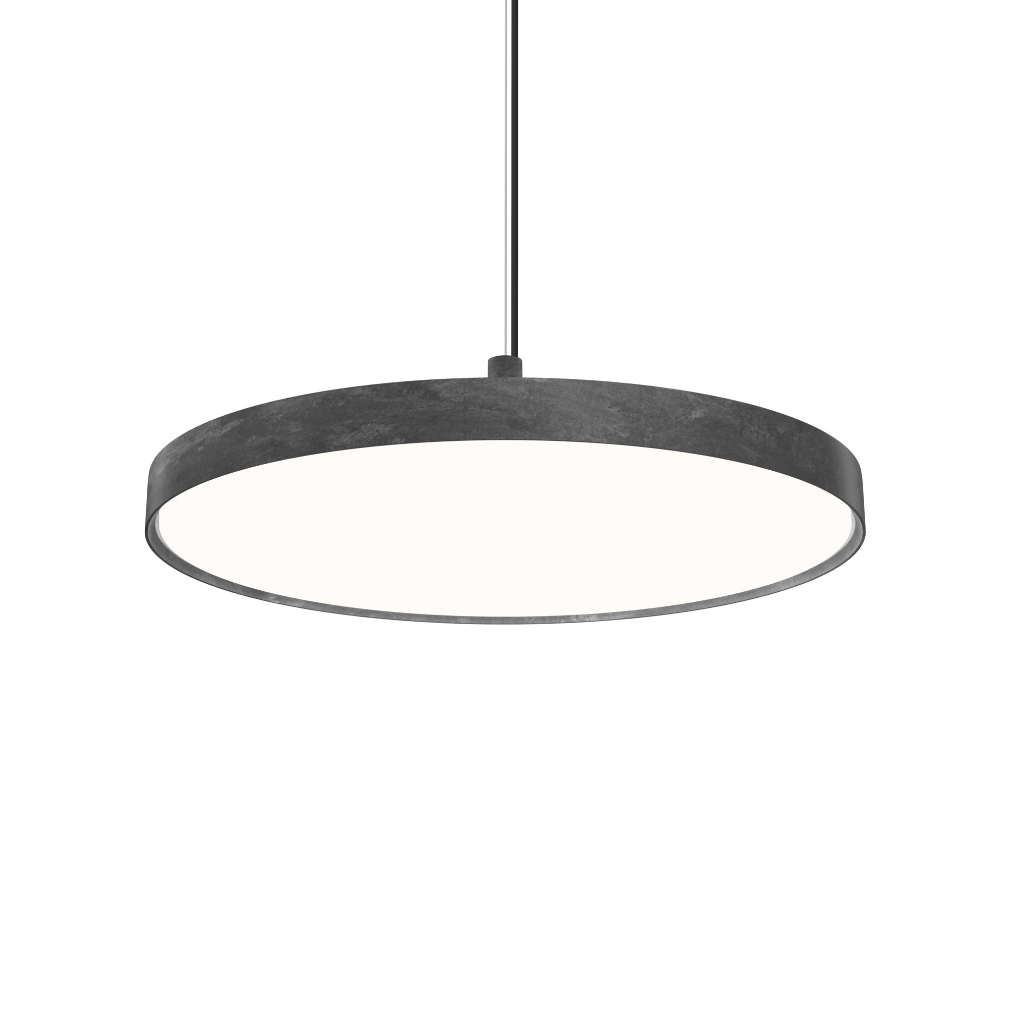 Hanglamp LP SLIM ROND ruwe aluminium