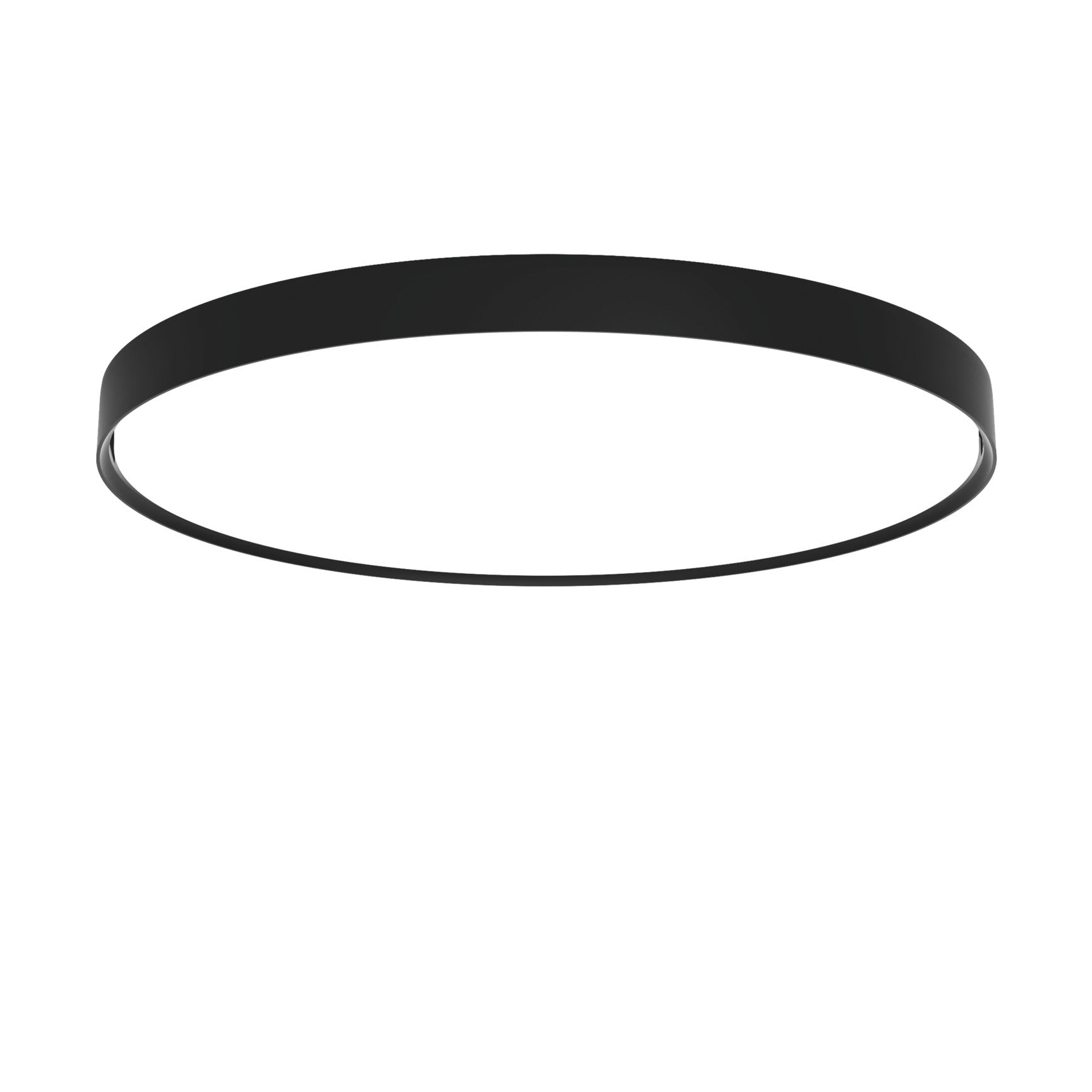 Plafond inbouwarmatuur LP SLIM ROND HALF-VERZONKEN zwart