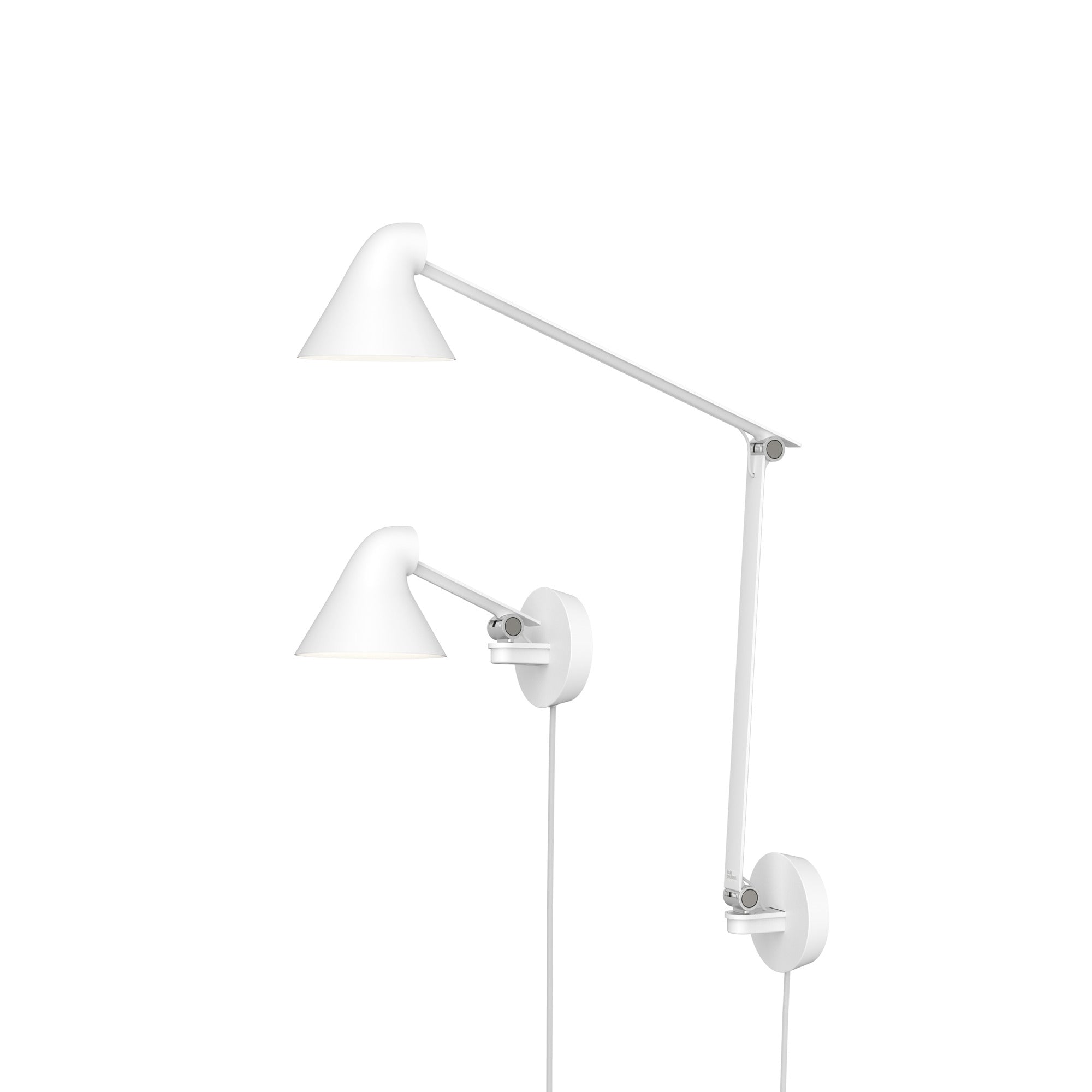 Wandlamp met verstelbare arm NJP wit