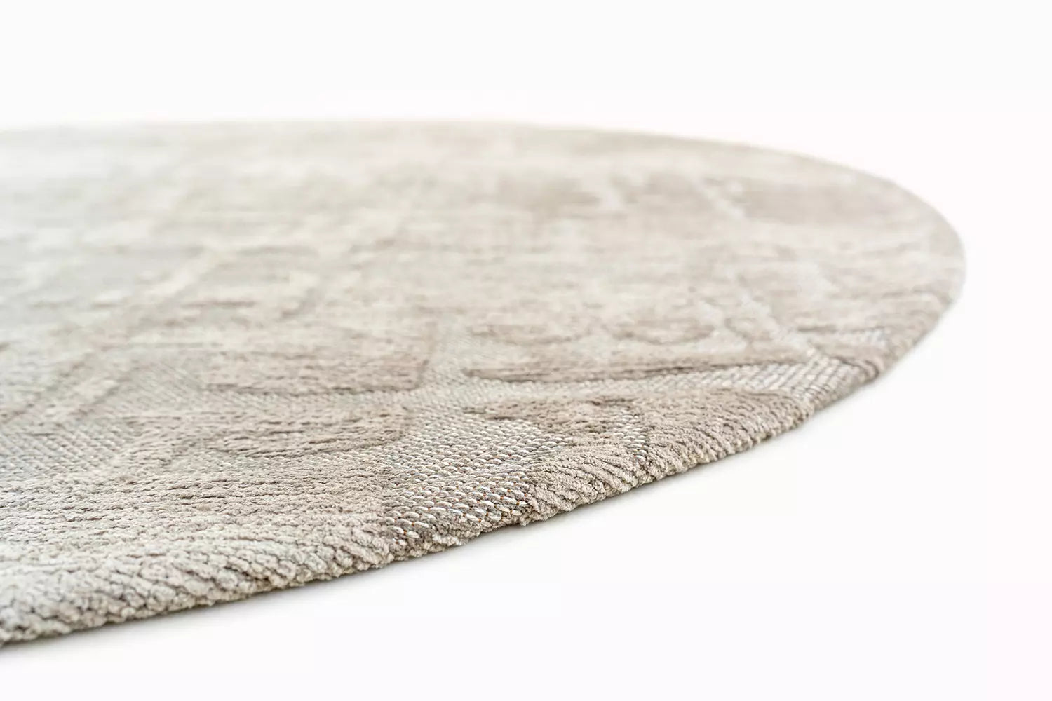 Ovaler Teppich BAOBAB DRY BEIGE grau-beige