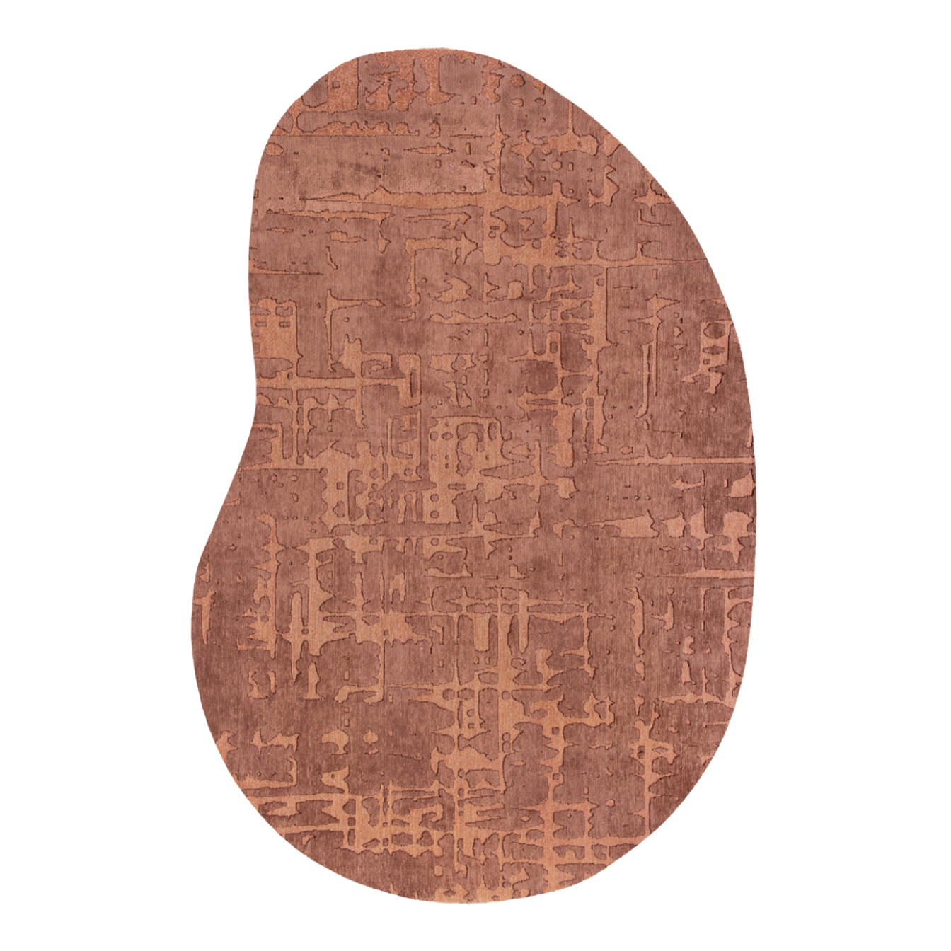Ovaler Teppich BAOBAB ZA COPPER lachsfarben