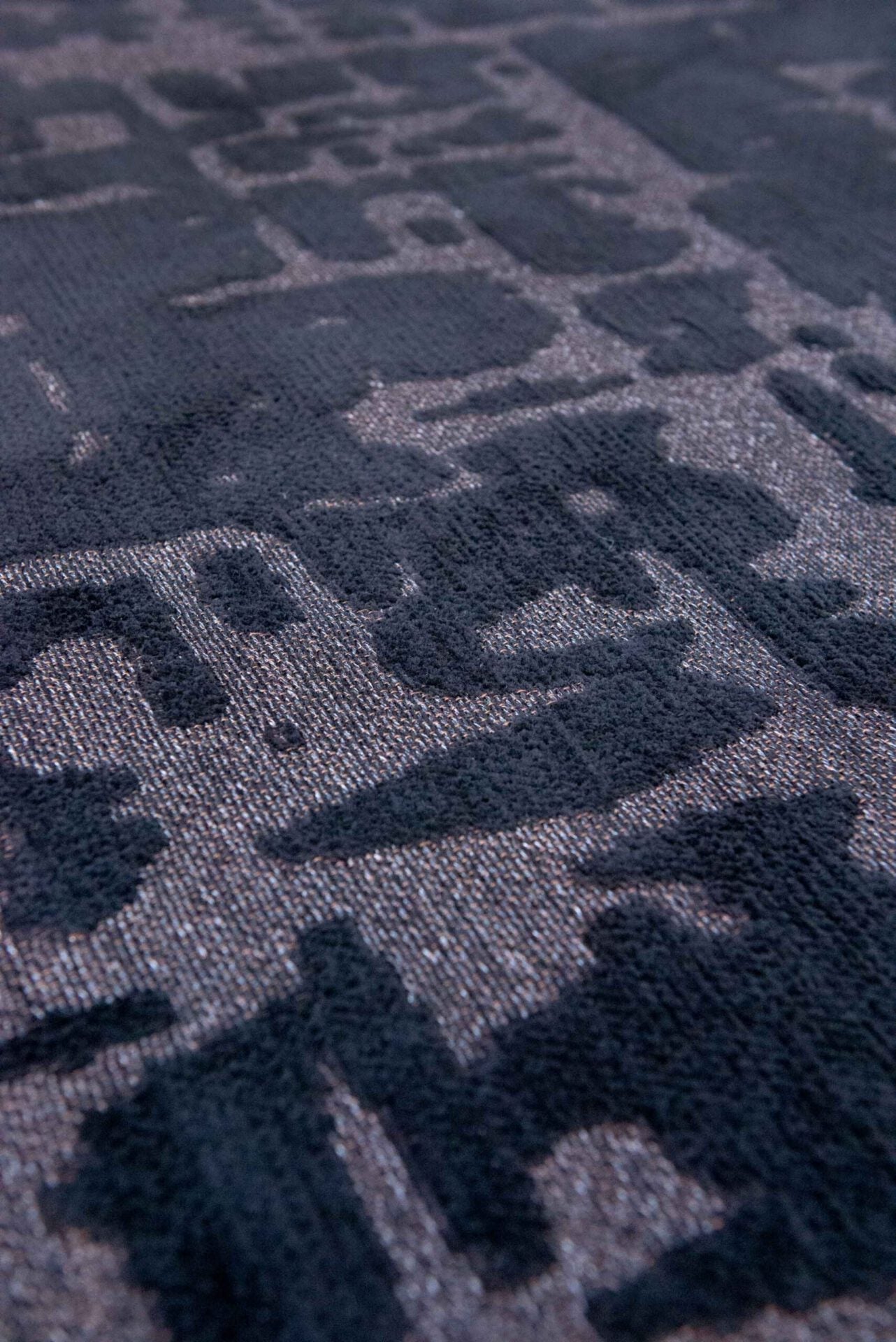 Ronde tapijt BAOBAB ZWART WATER zwart