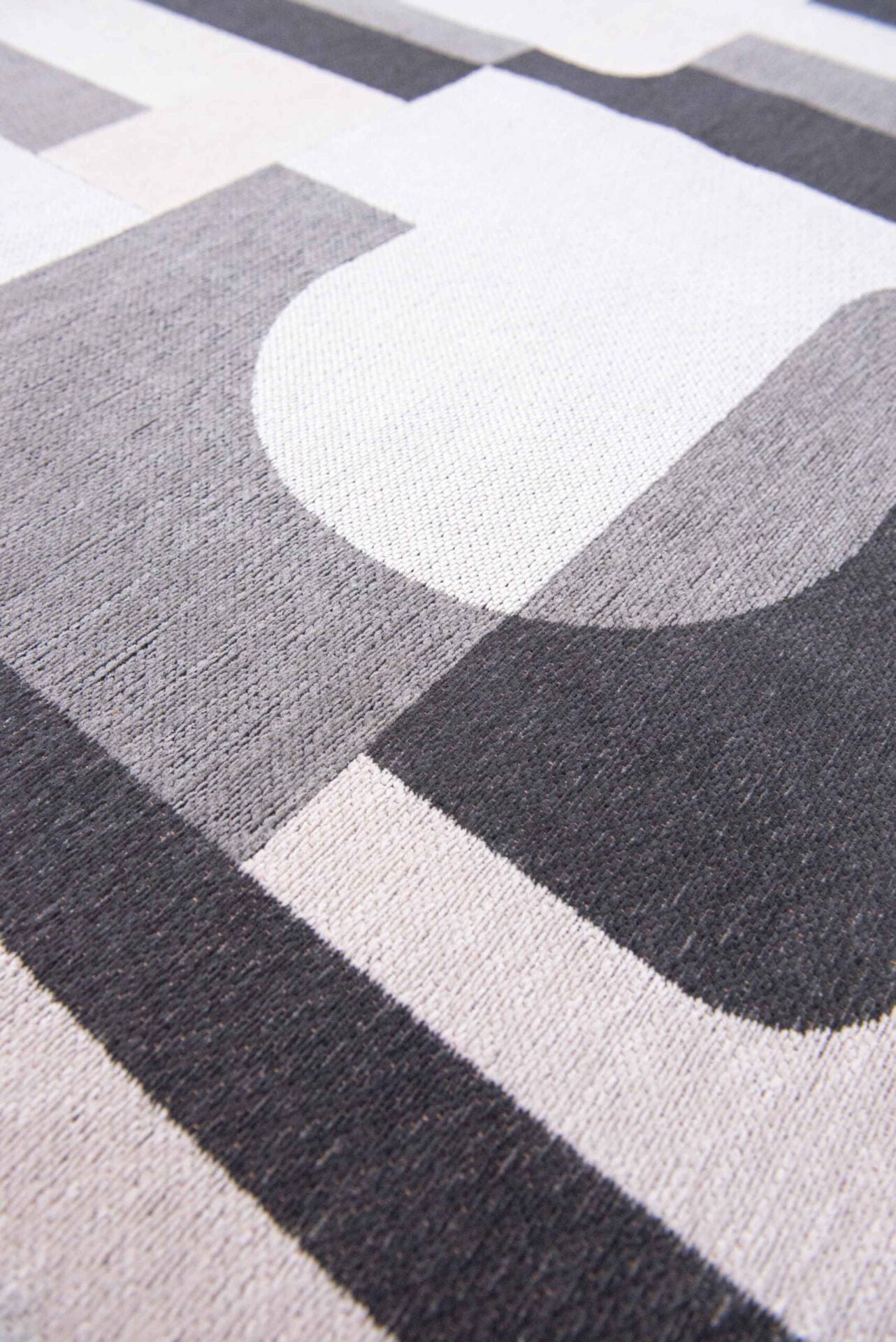 Vloerkleed MODULE SAXON BEIGE grijs-zwart