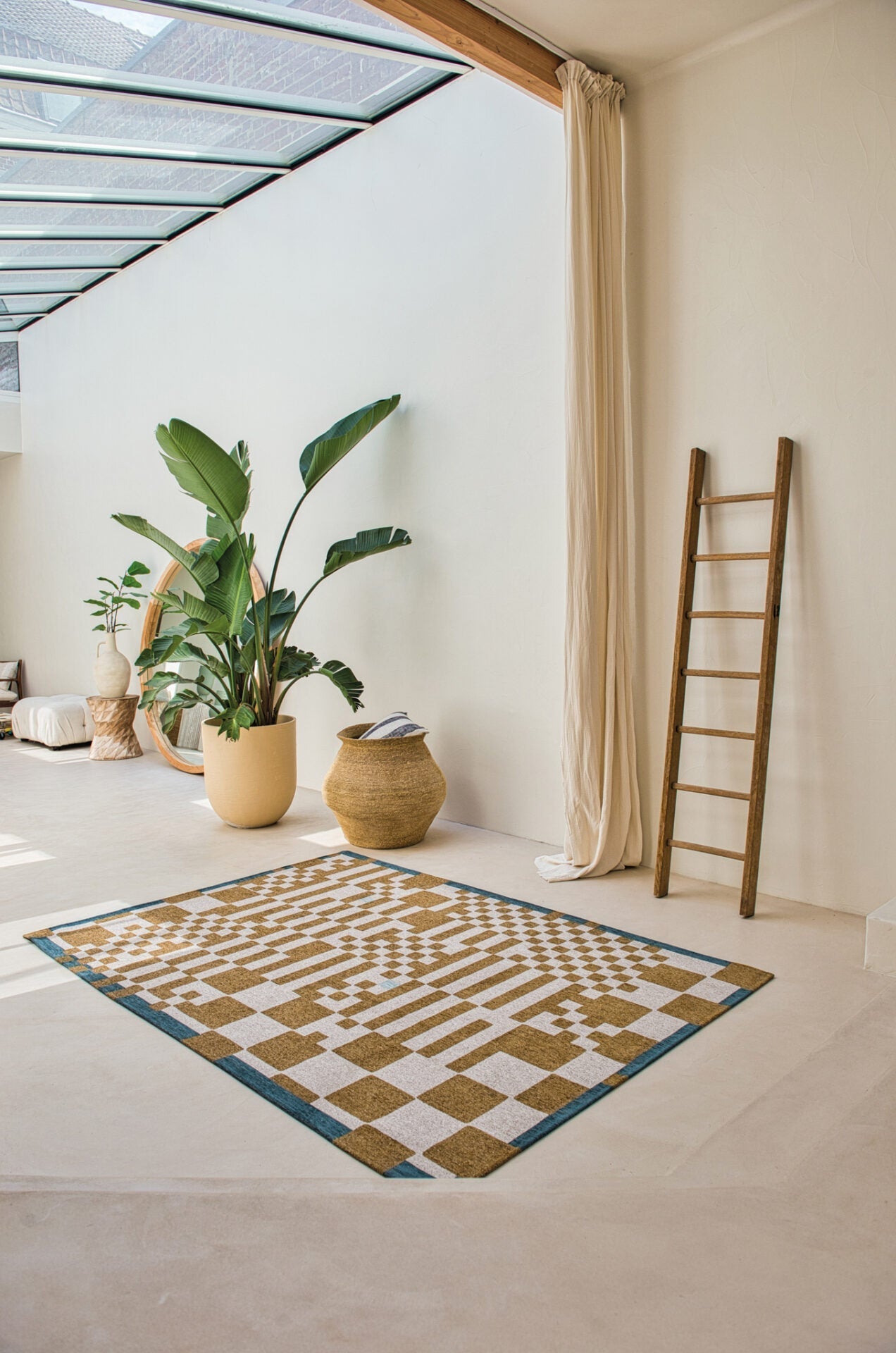 Vloerkleed CHESS HONEY beige