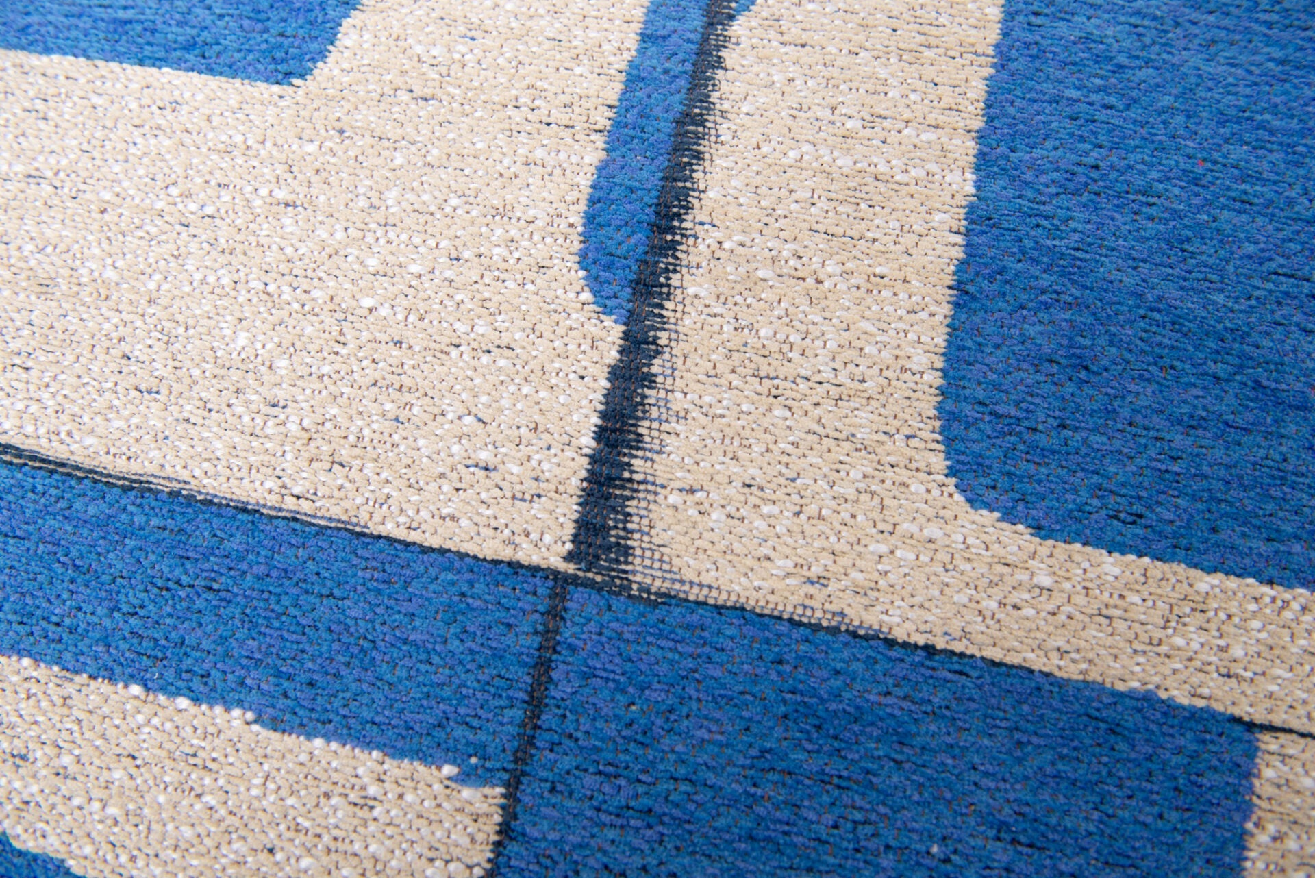 Ronde tapijt PAPERCUT CAMPANULA blauw