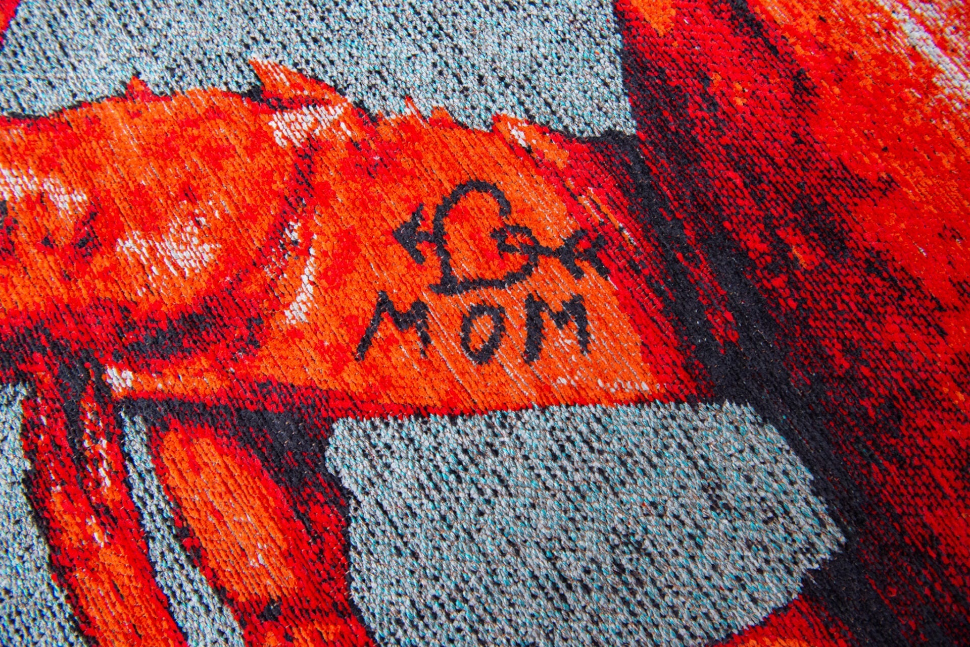 Pop -Hummer Teppich Steam Rot rot