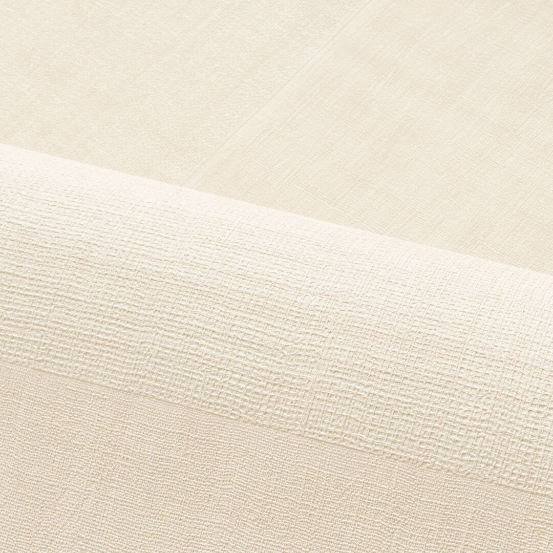 Geometrische patchworkstructuur behang dat stof imiteert MESTIZO - IVOREN ivoor