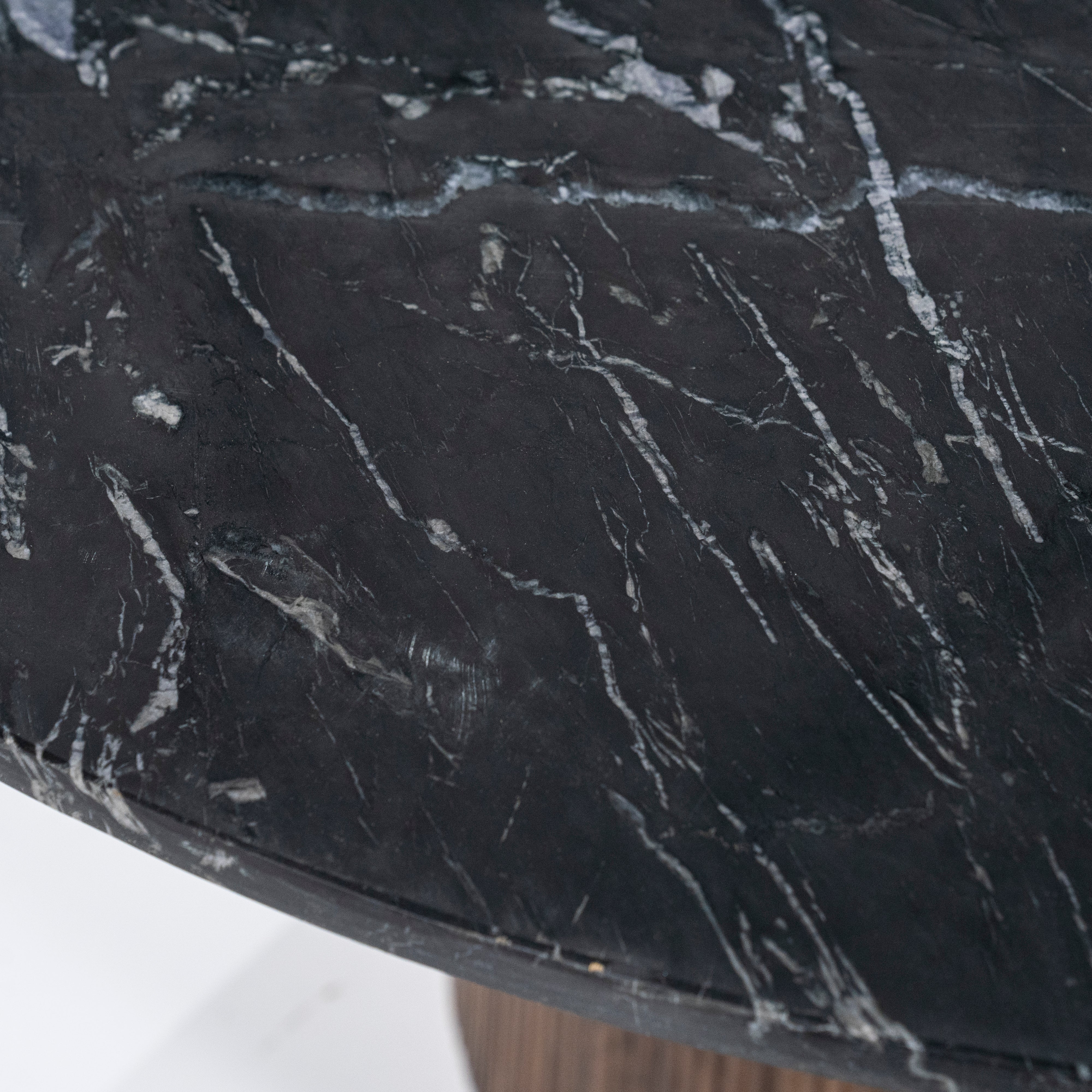 Koffietafel MAXIM van mango-hout met een marmeren blad