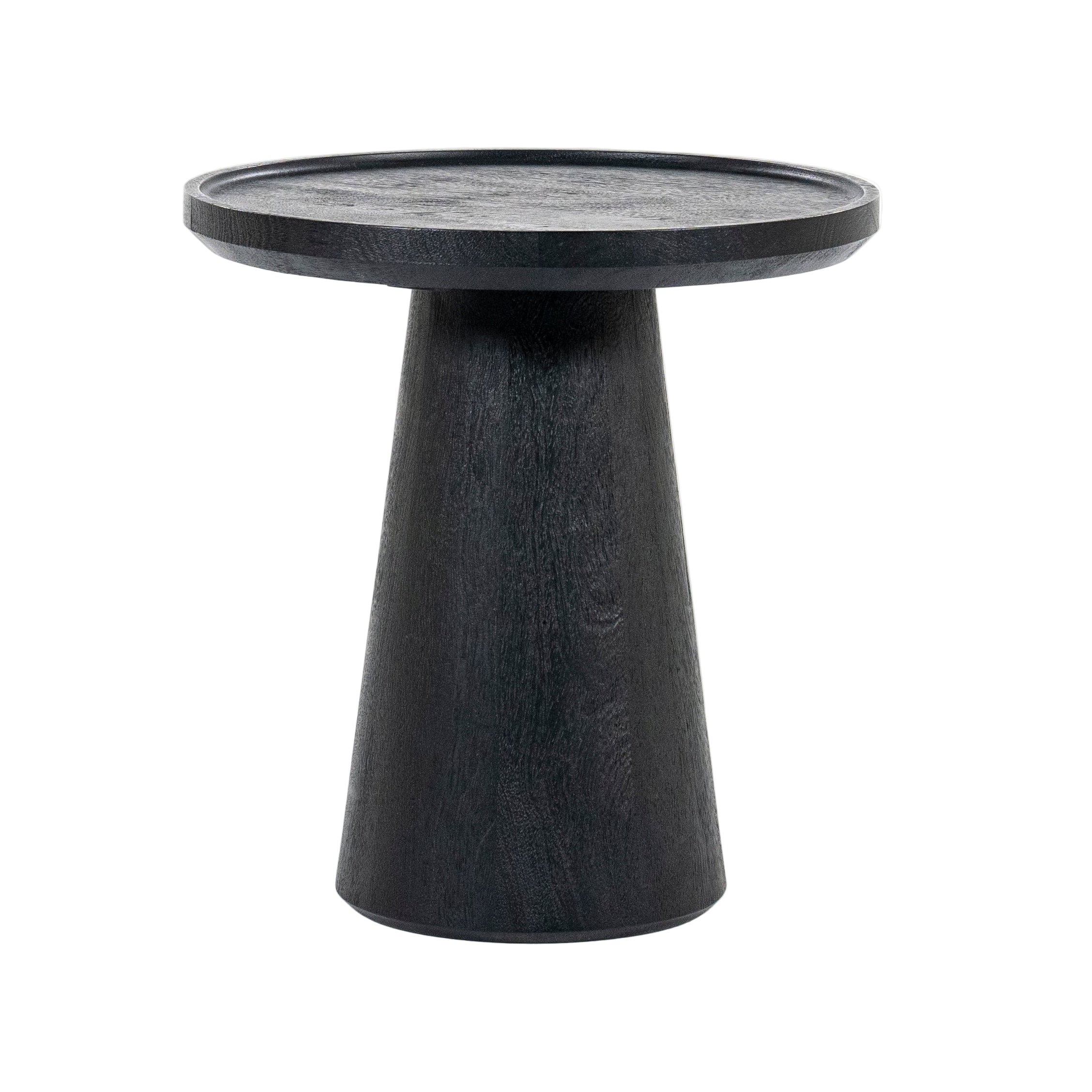 RON Side Table Black Mango Wood