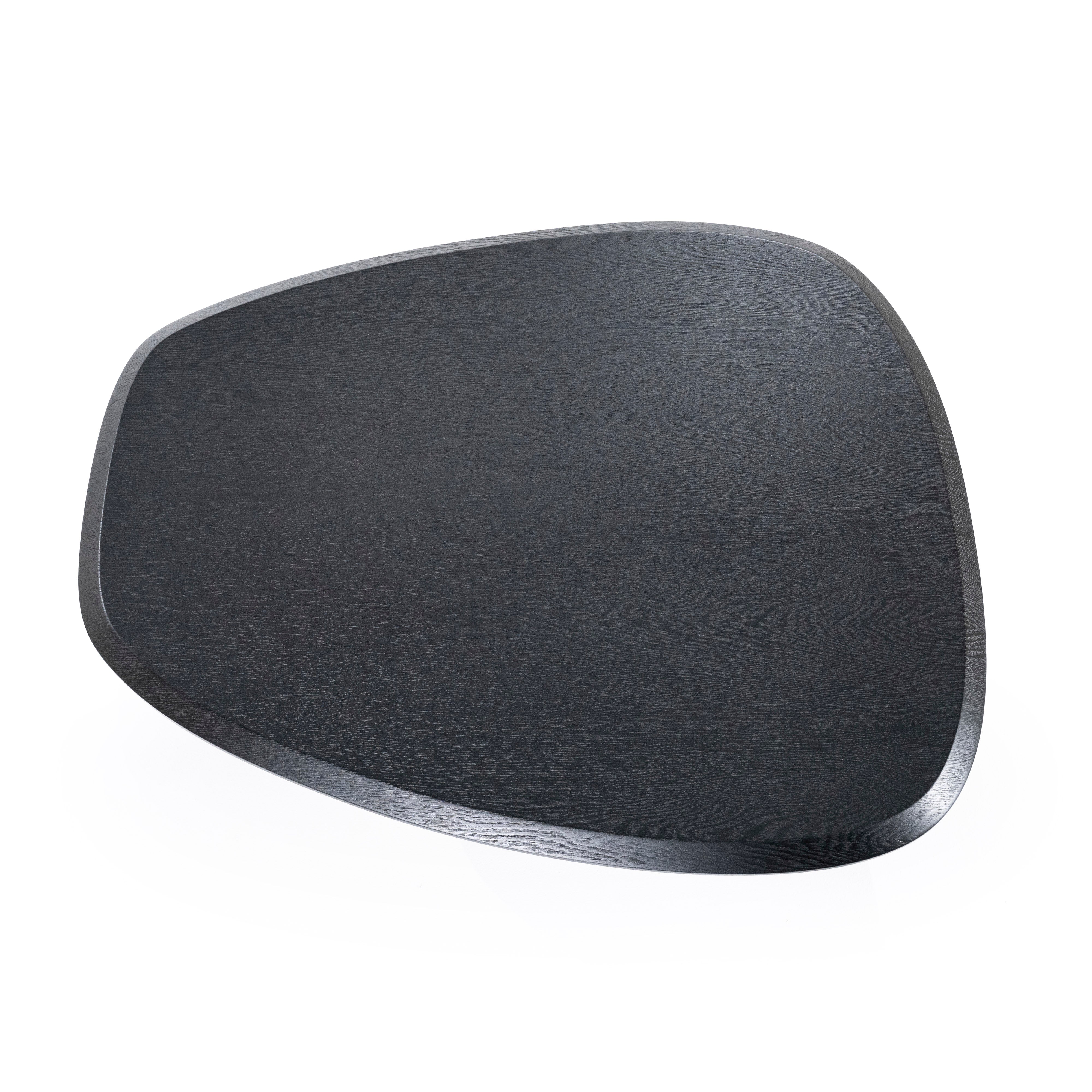 Zwarte WALTER salontafel van eikenfineer