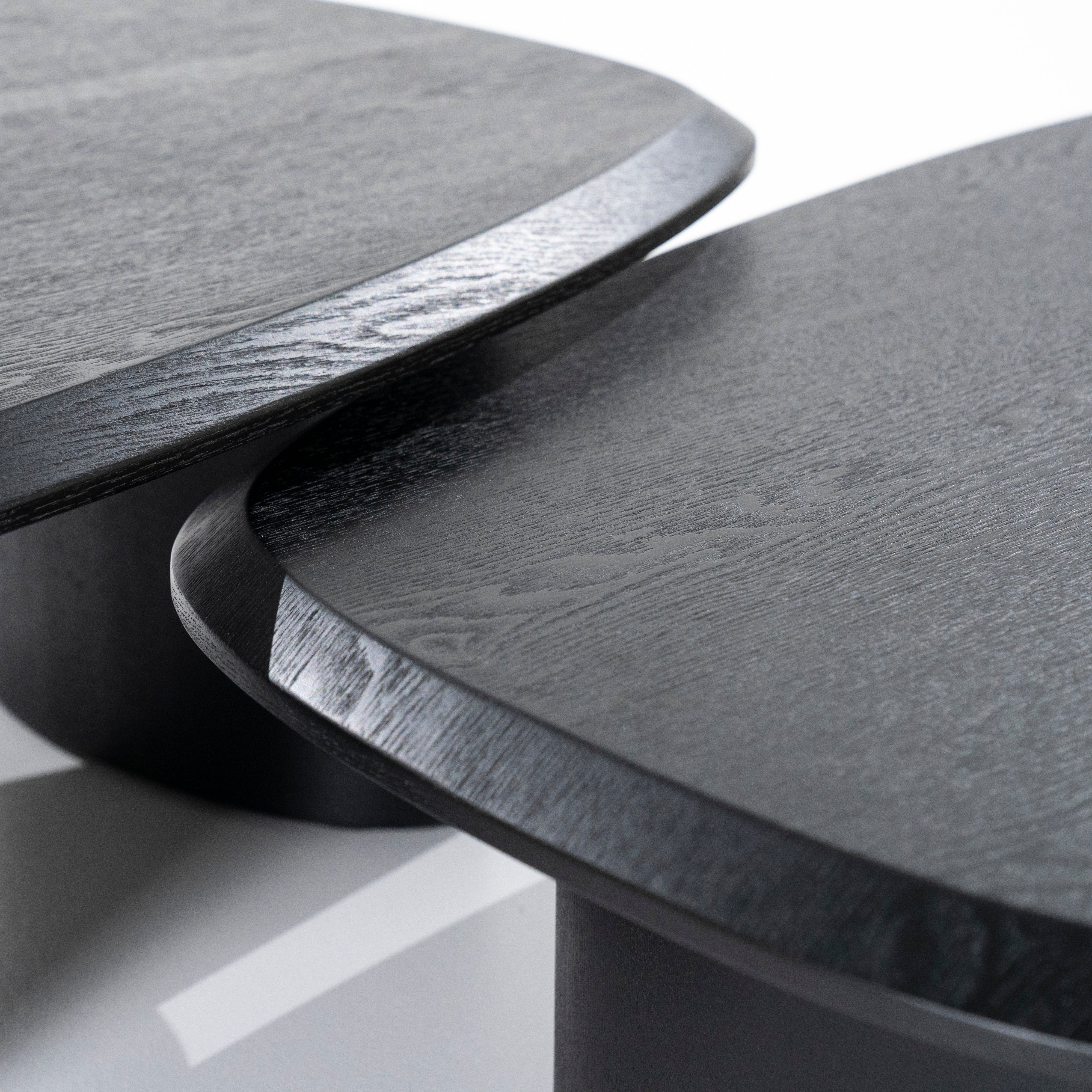 Zwarte WALTER salontafel van eikenfineer