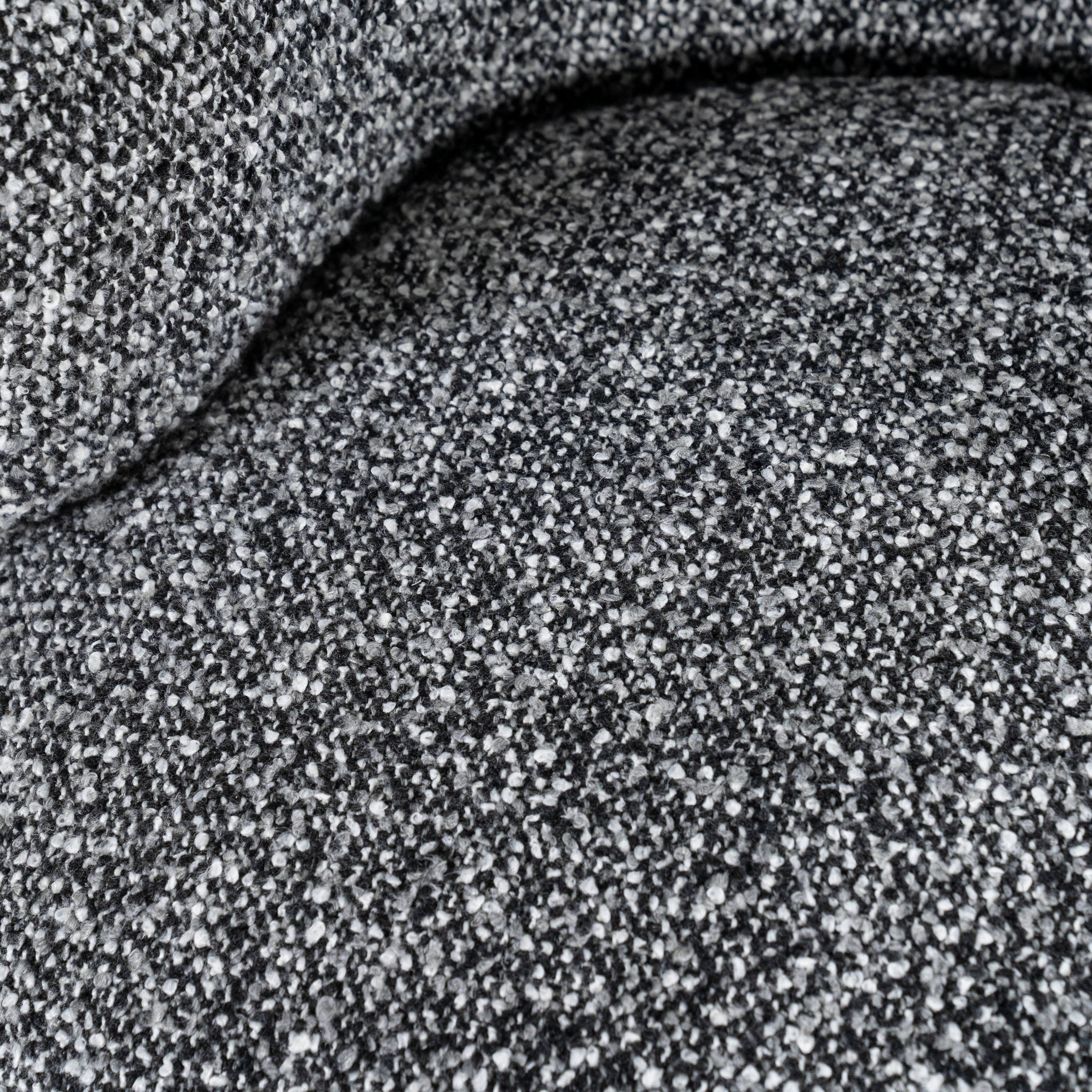 Fauteuil MAEVE zwart-wit gemêleerd