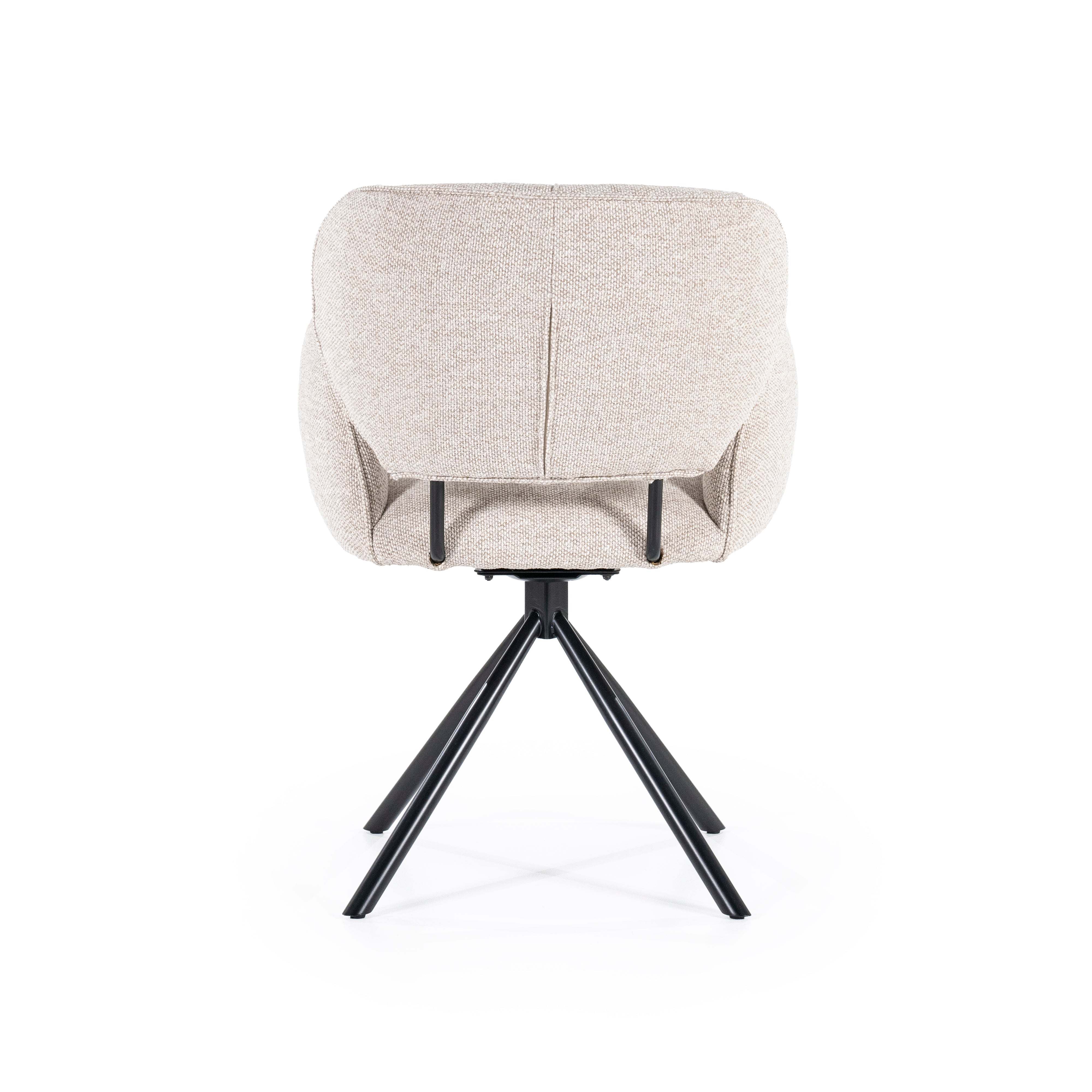 ROSALIN Chair Beige with Black Base
