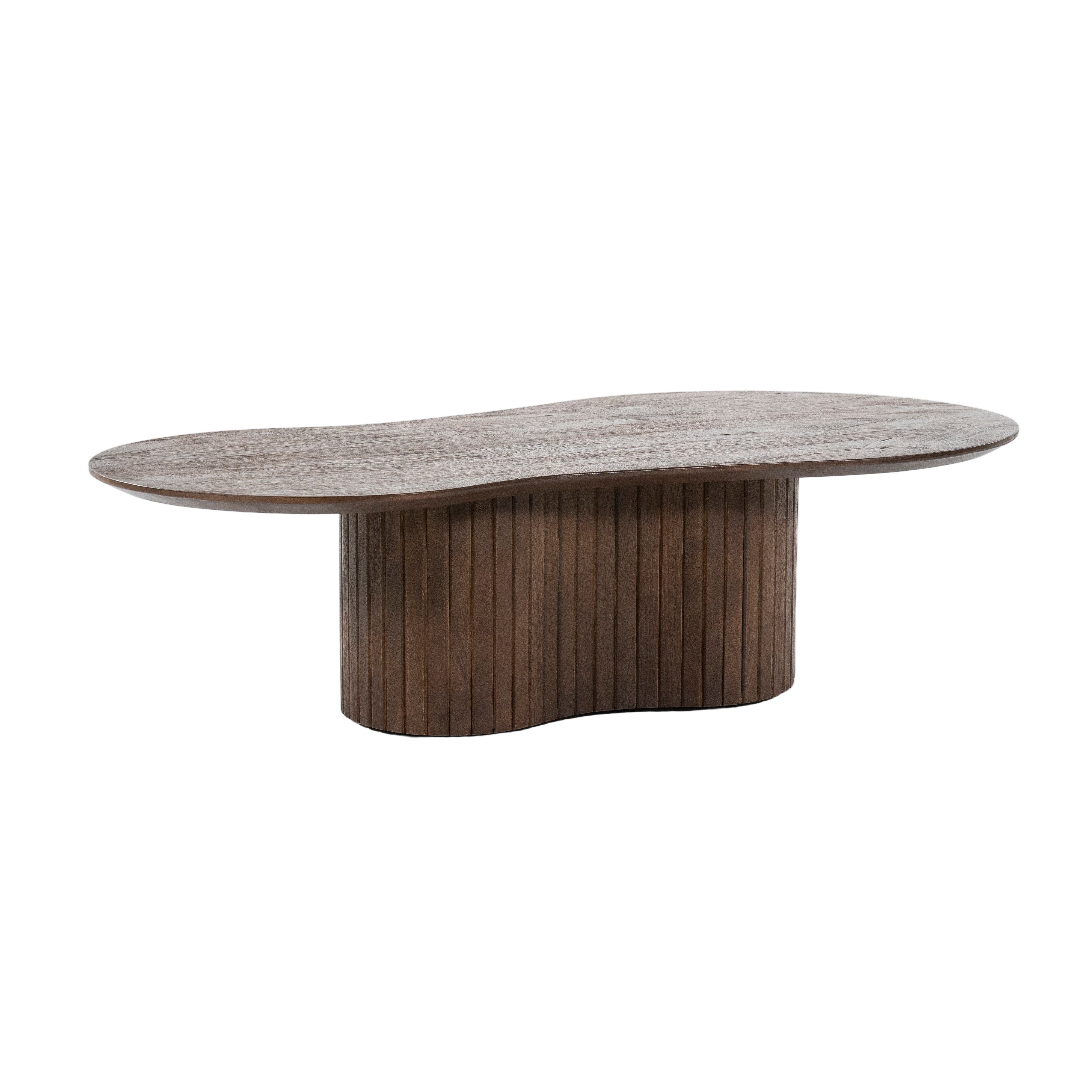 Couchtisch JORDY aus dunkelbraunem Mangoholz