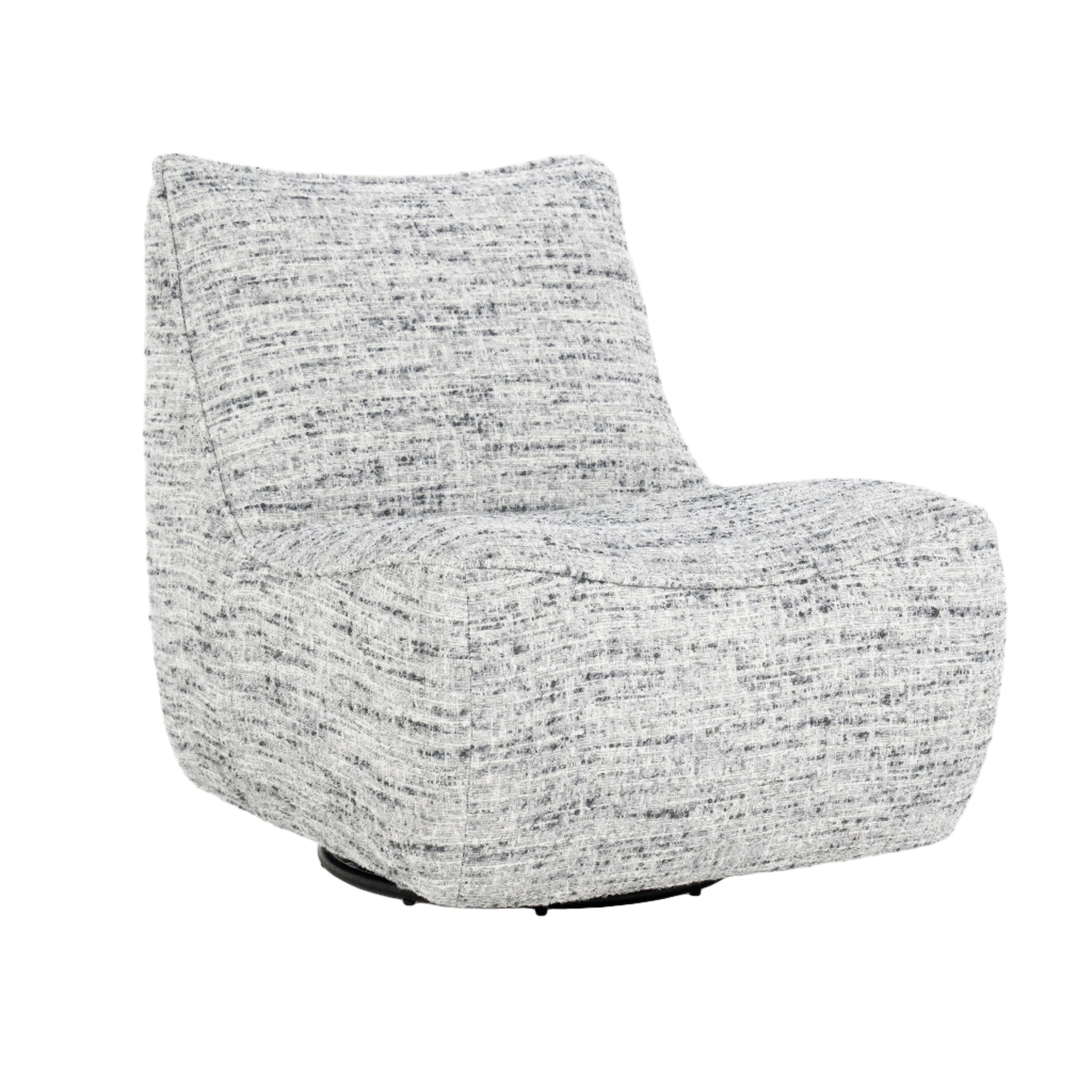 LOYS swivel armchair gray mélange