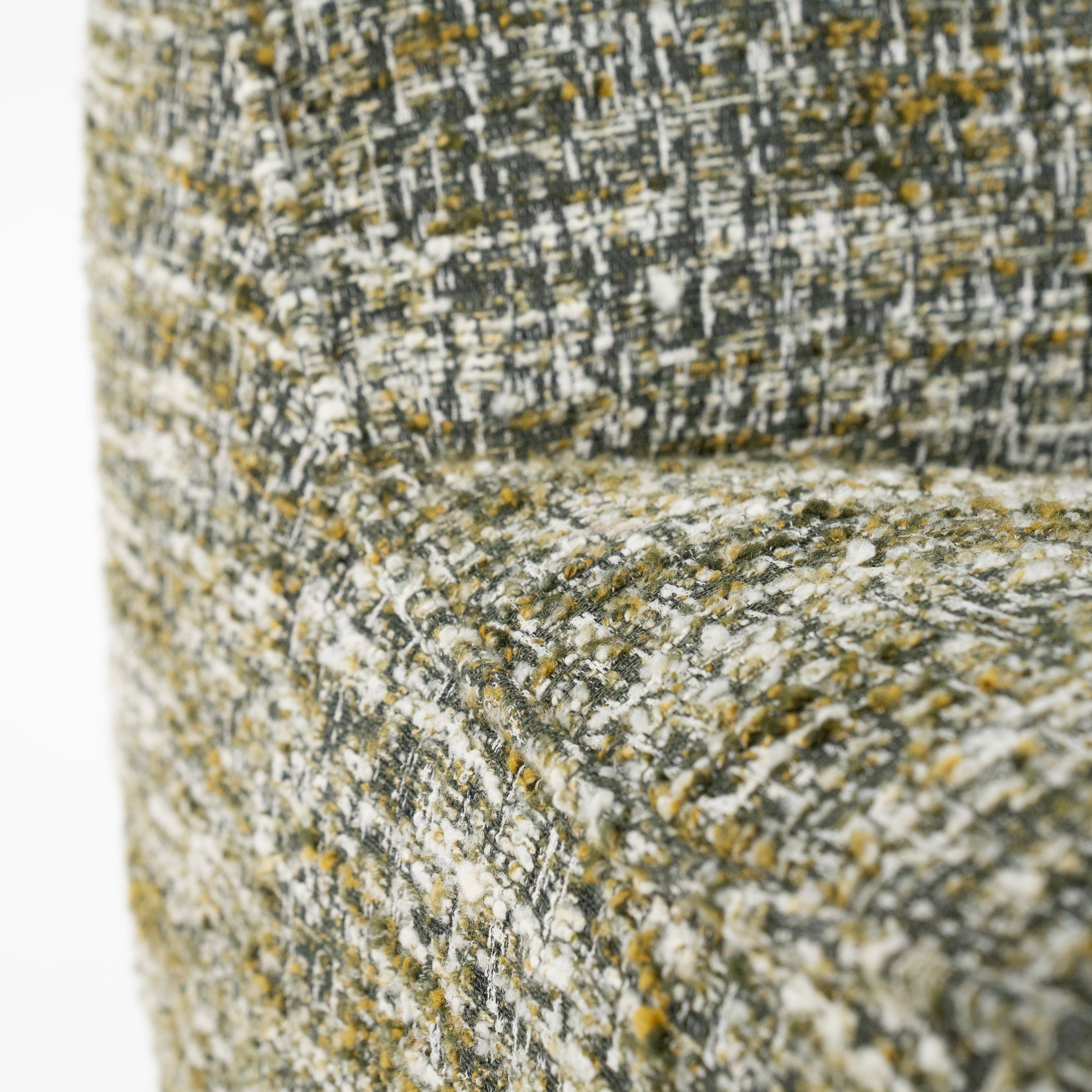 LOYS green mélange swivel armchair