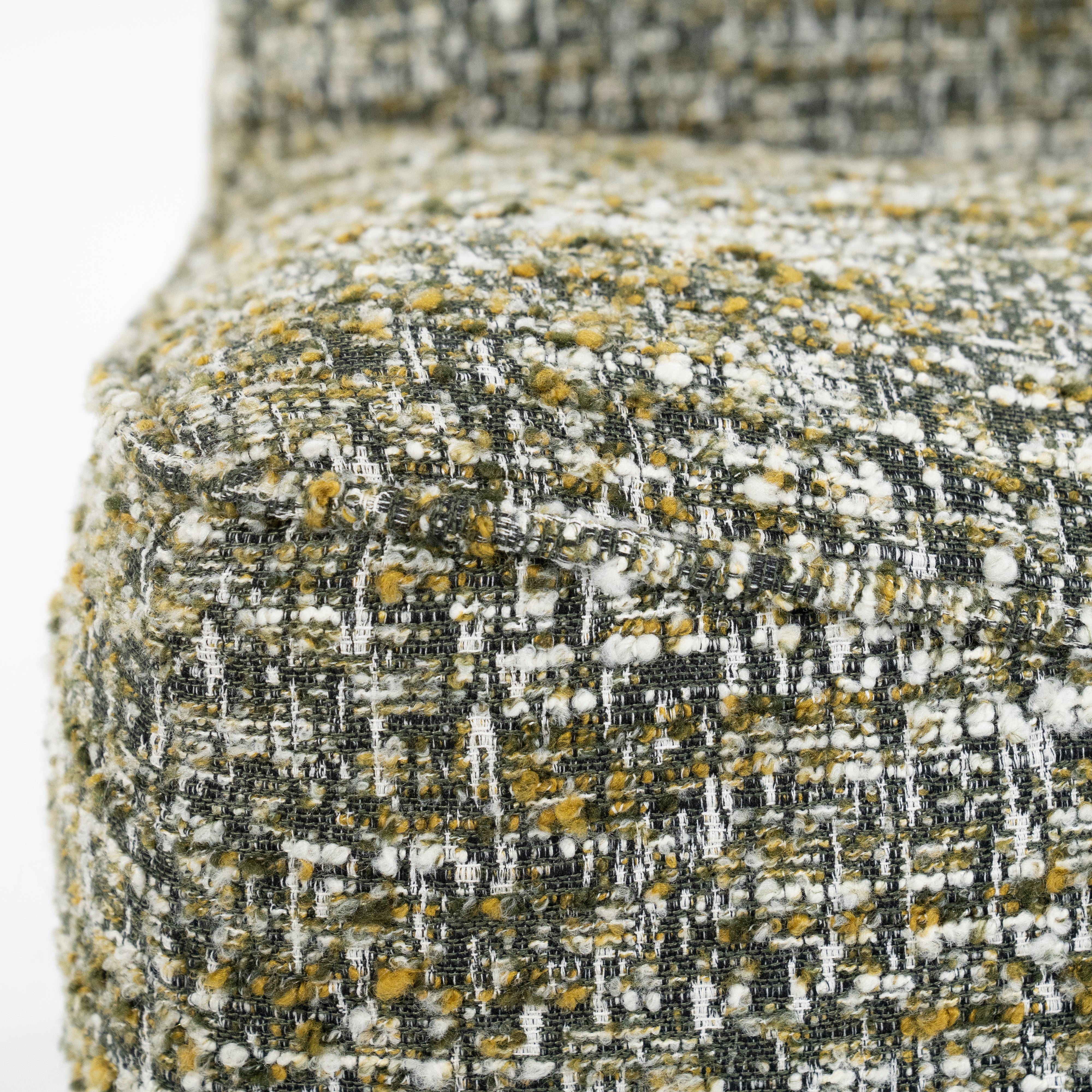 LOYS green mélange swivel armchair