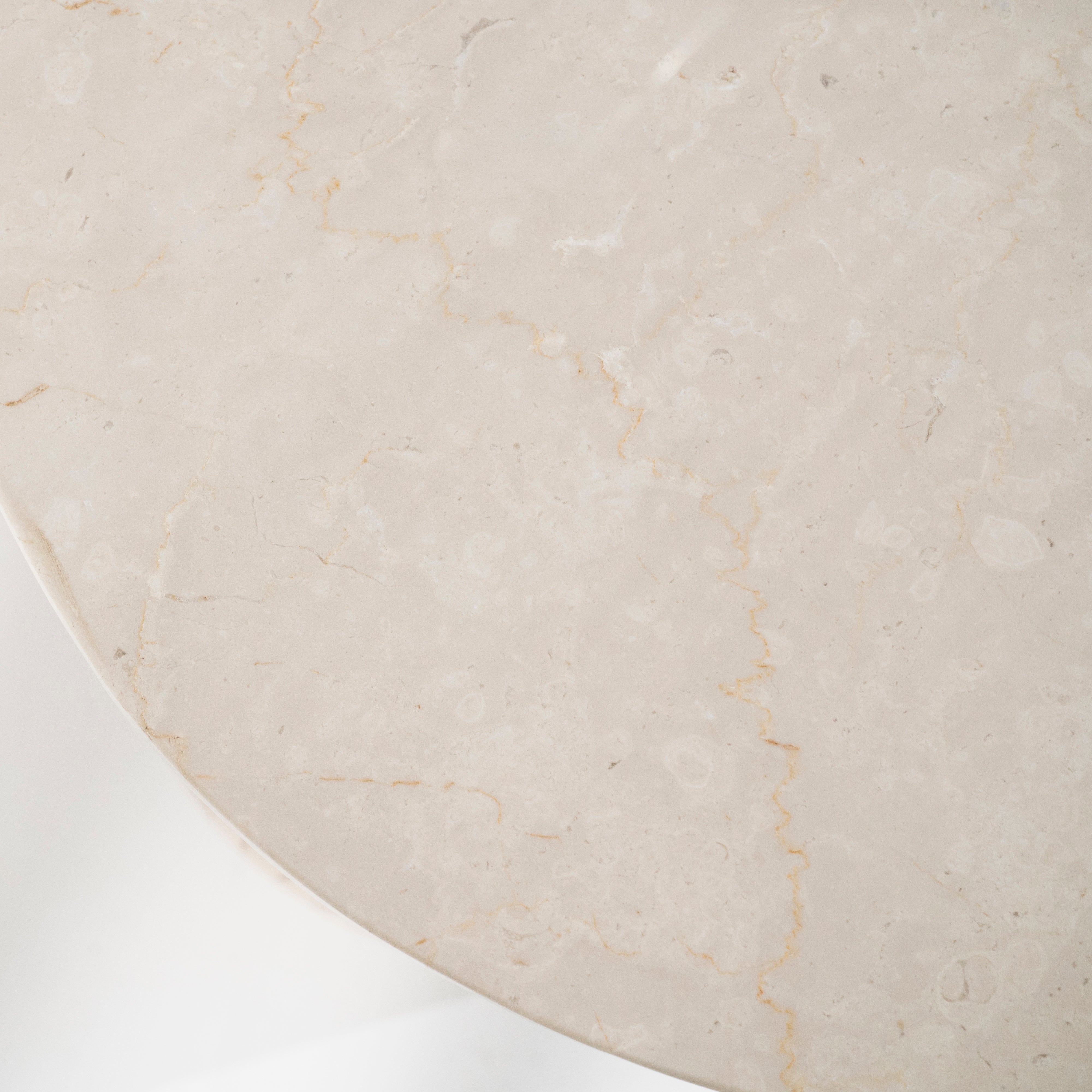 Bureau KIRA van mango-hout met een marmeren blad