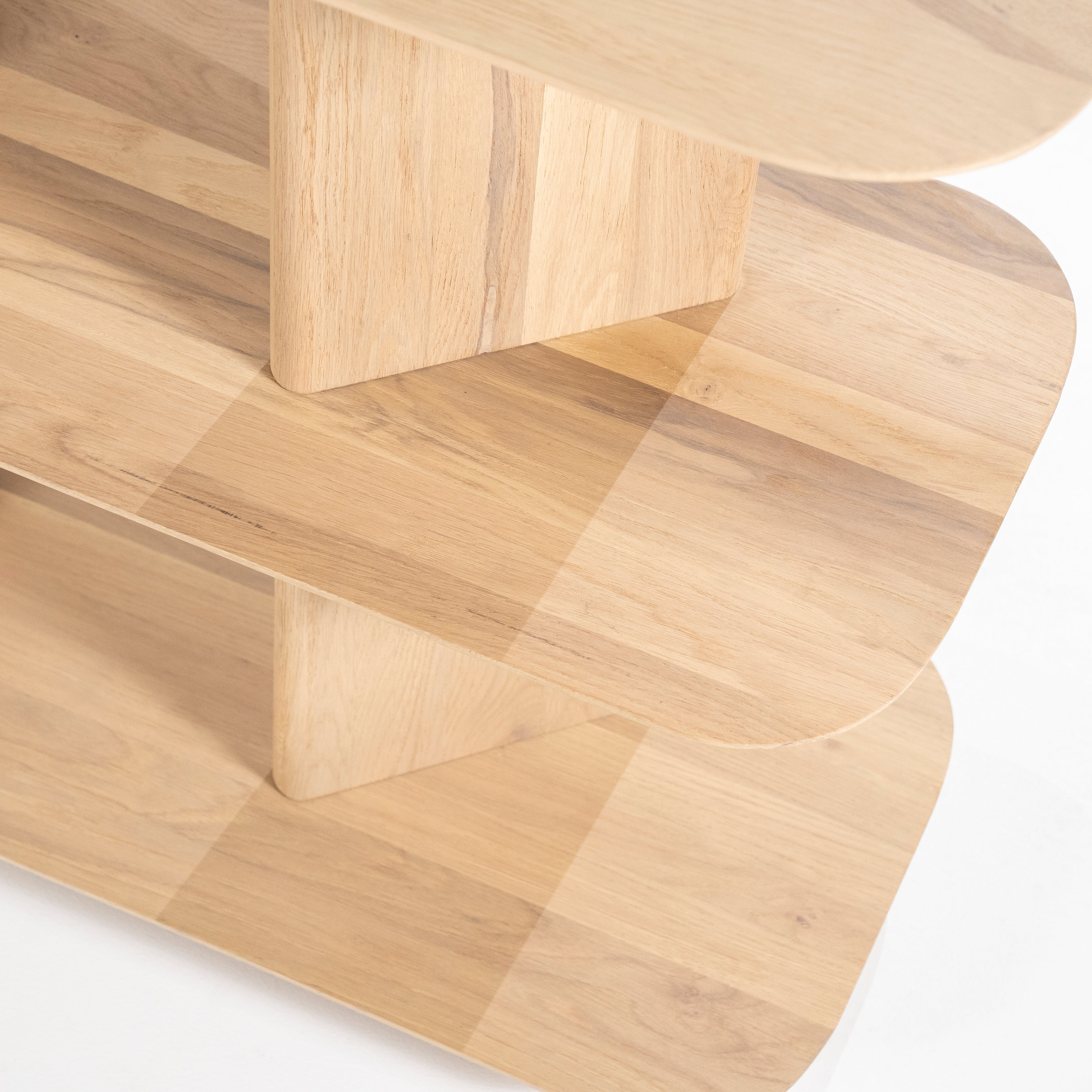 Low shelf TY oak wood