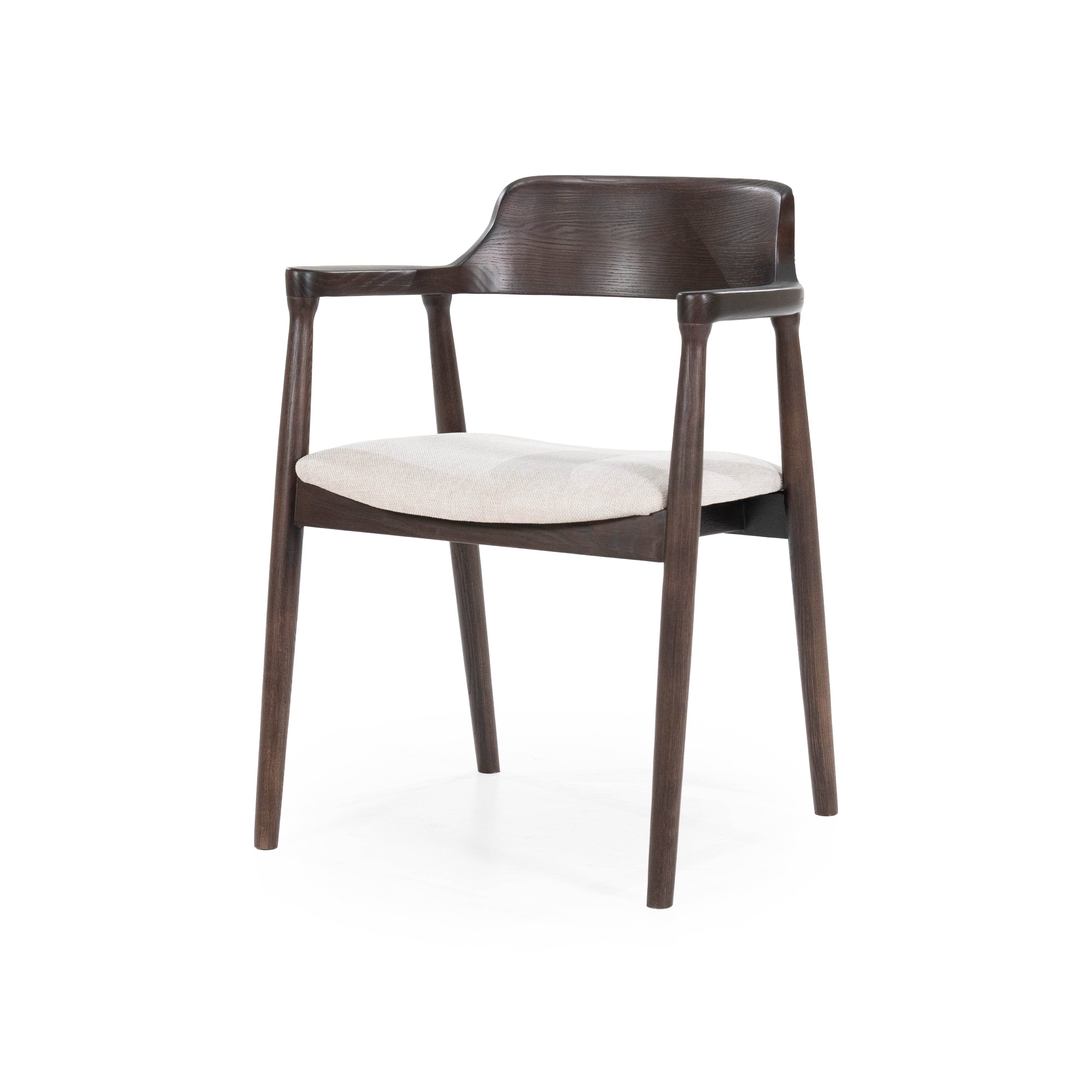 Stoel YORICK donker essenhout