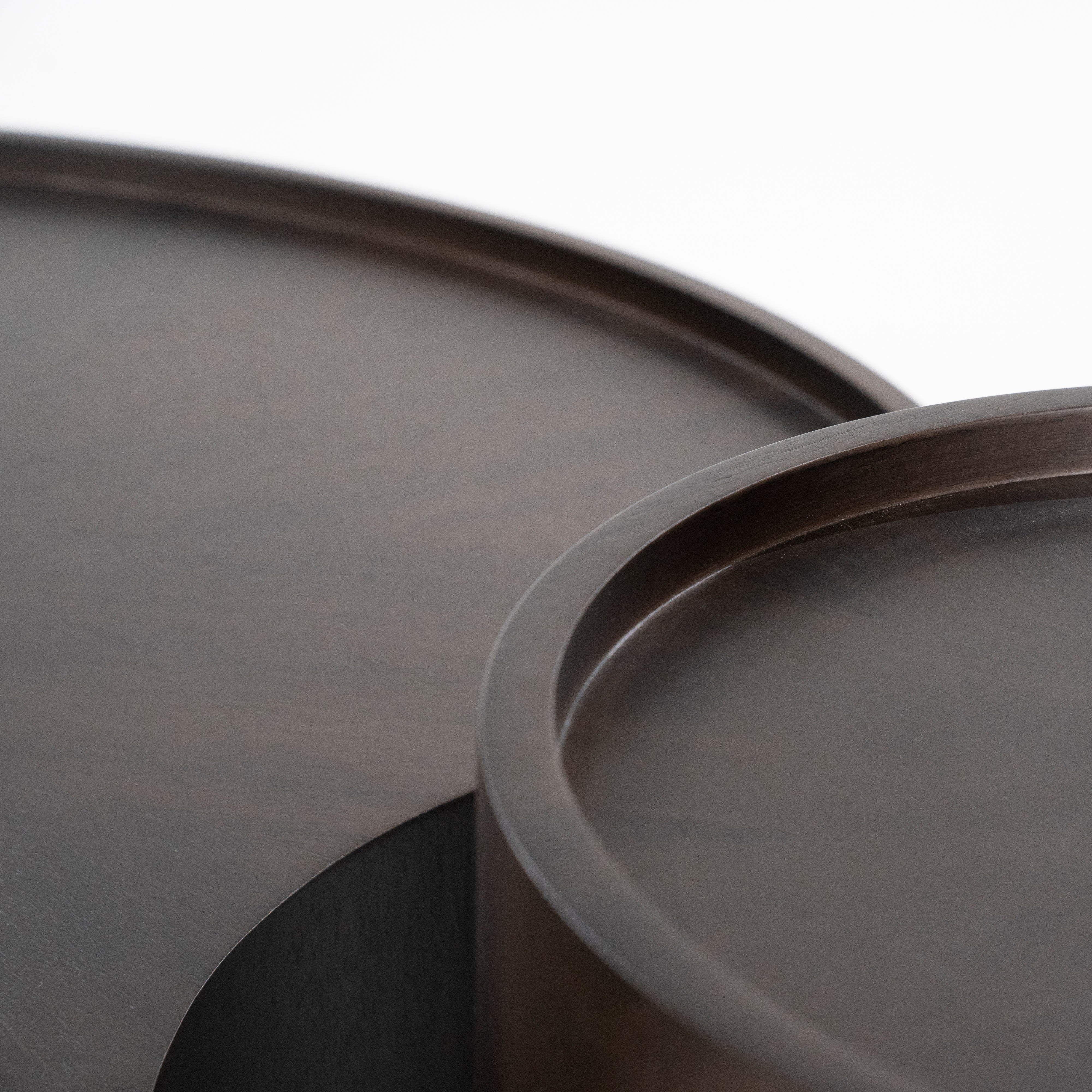 Kaffeetisch-Set MAX Nussfurnier