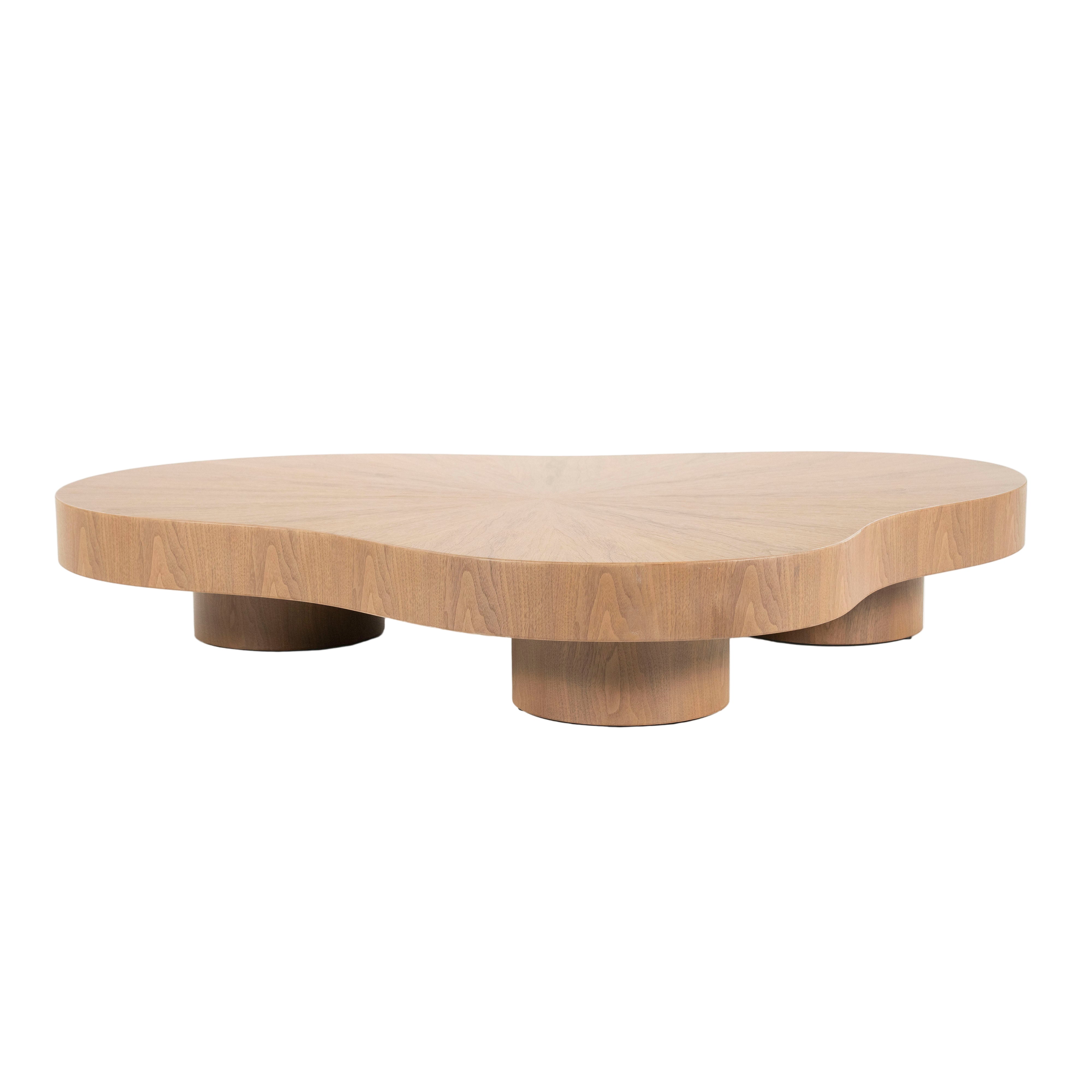 BOBBIE walnut veneer coffee table