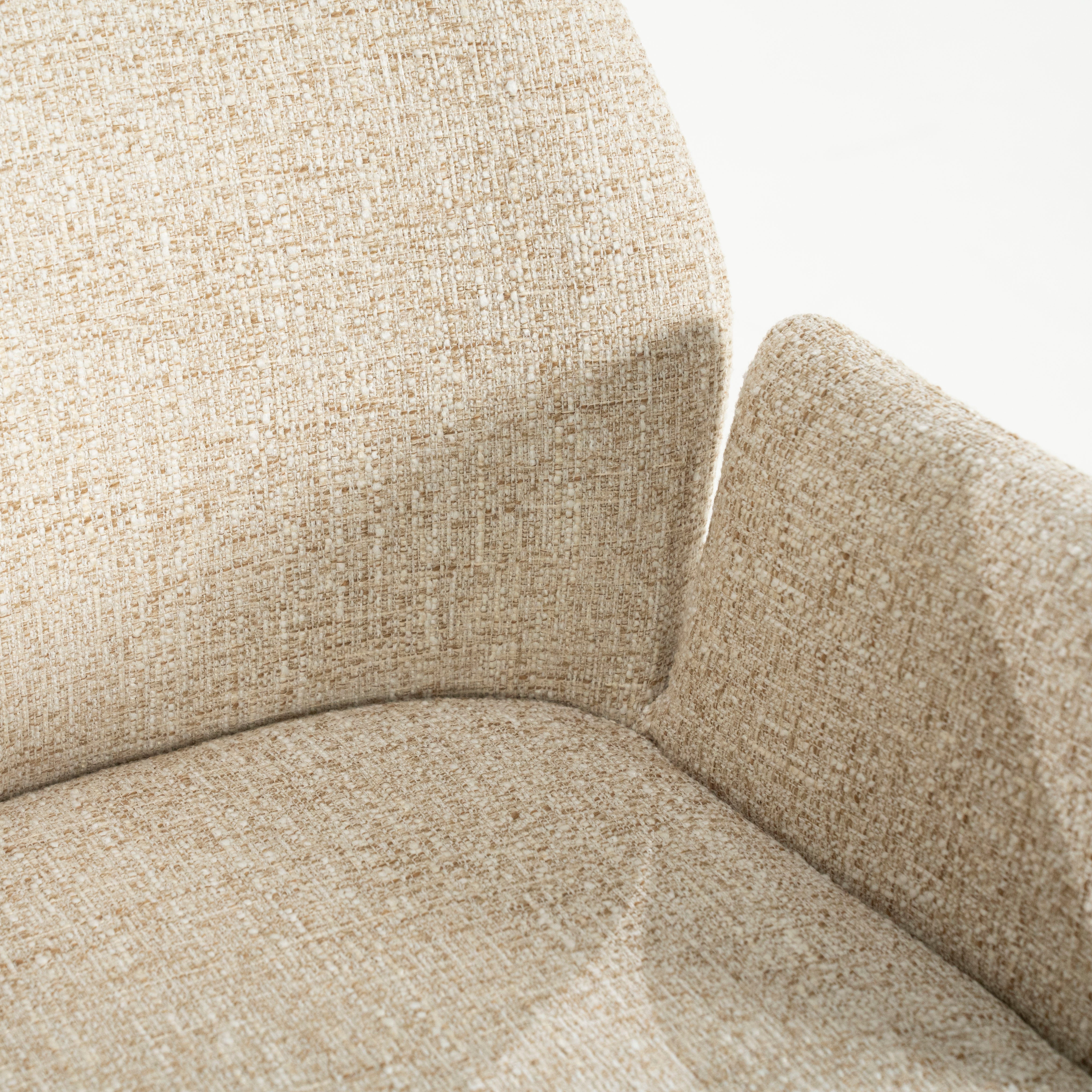 Stoel INDY crème met zwarte basis