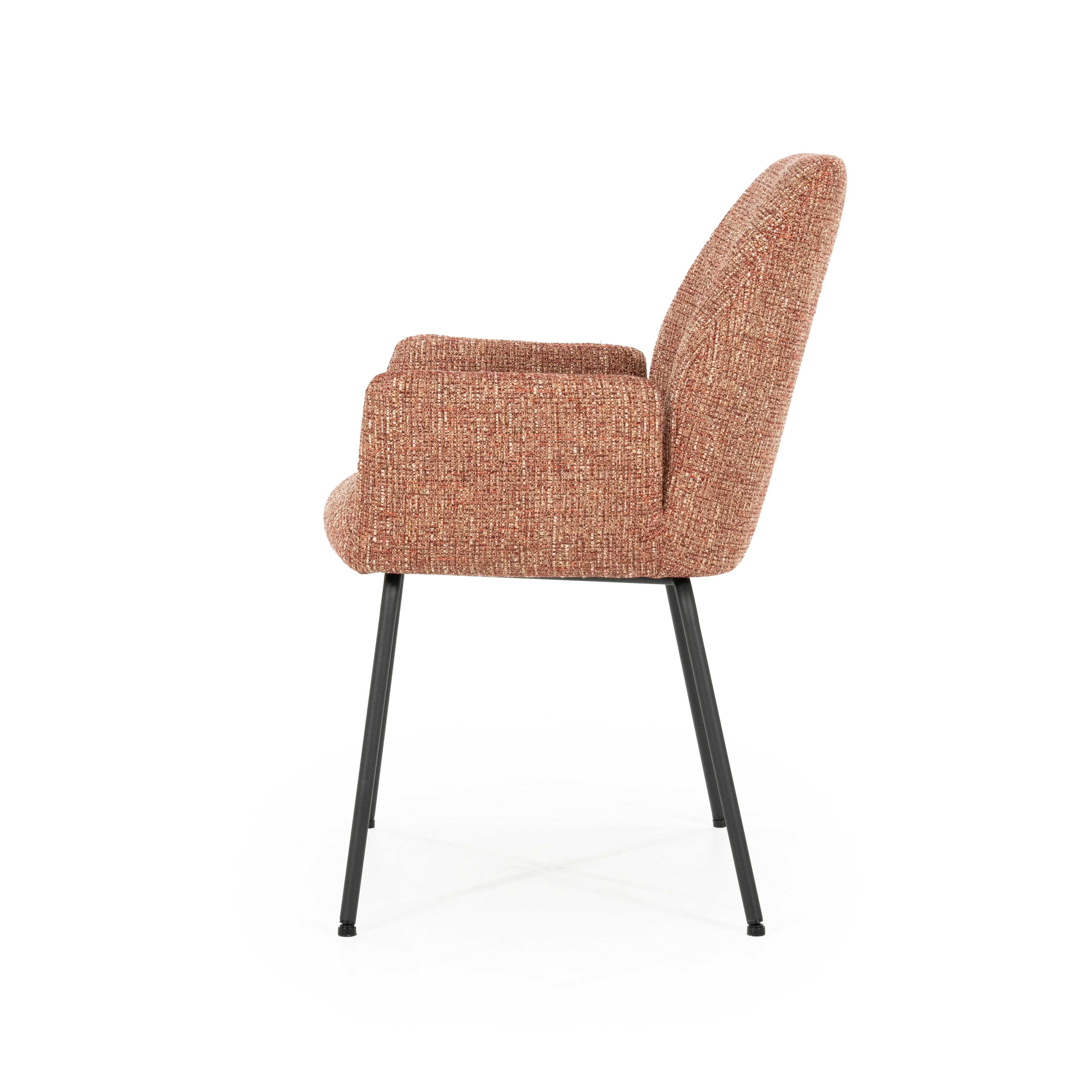 INDY chair terracotta with black base