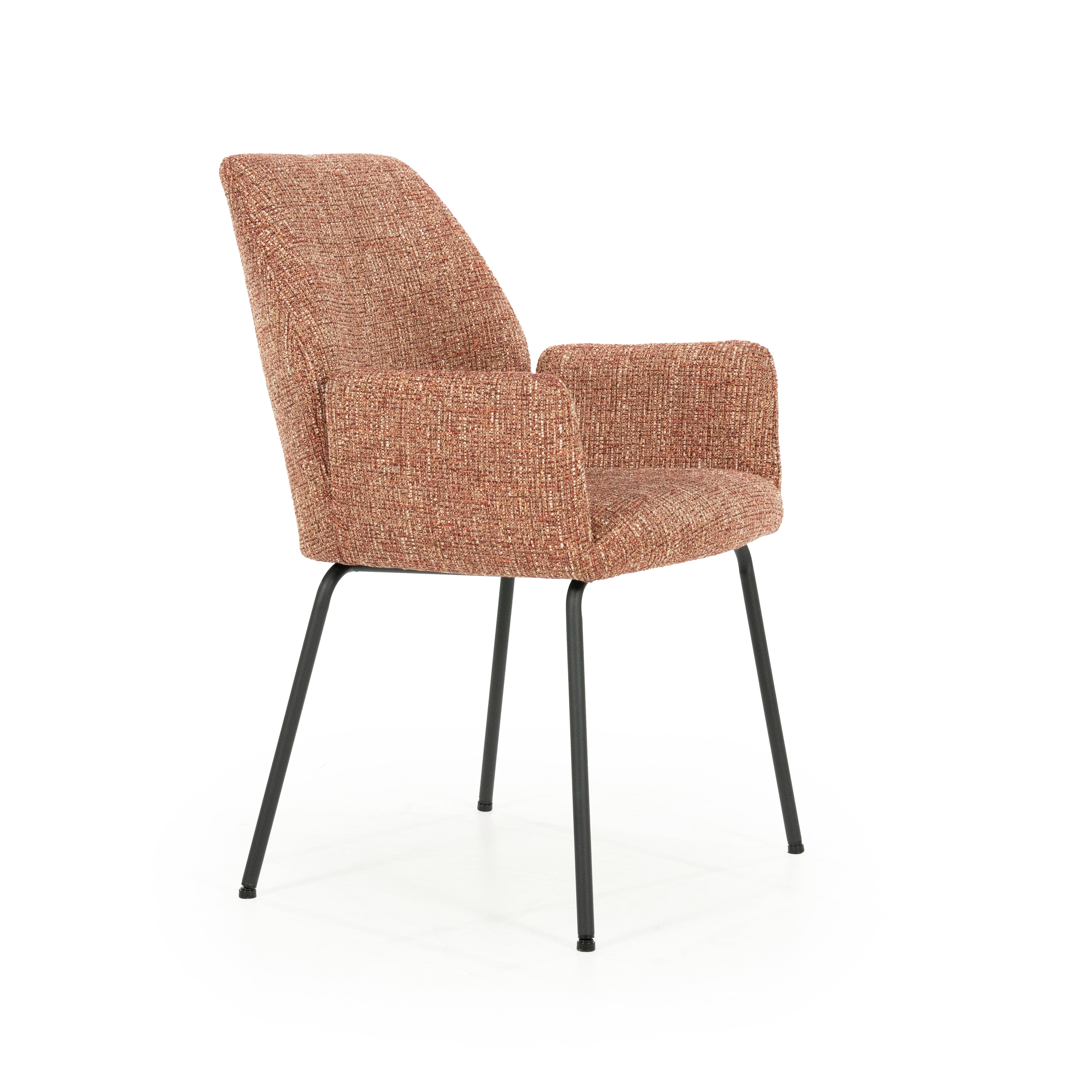 INDY chair terracotta with black base