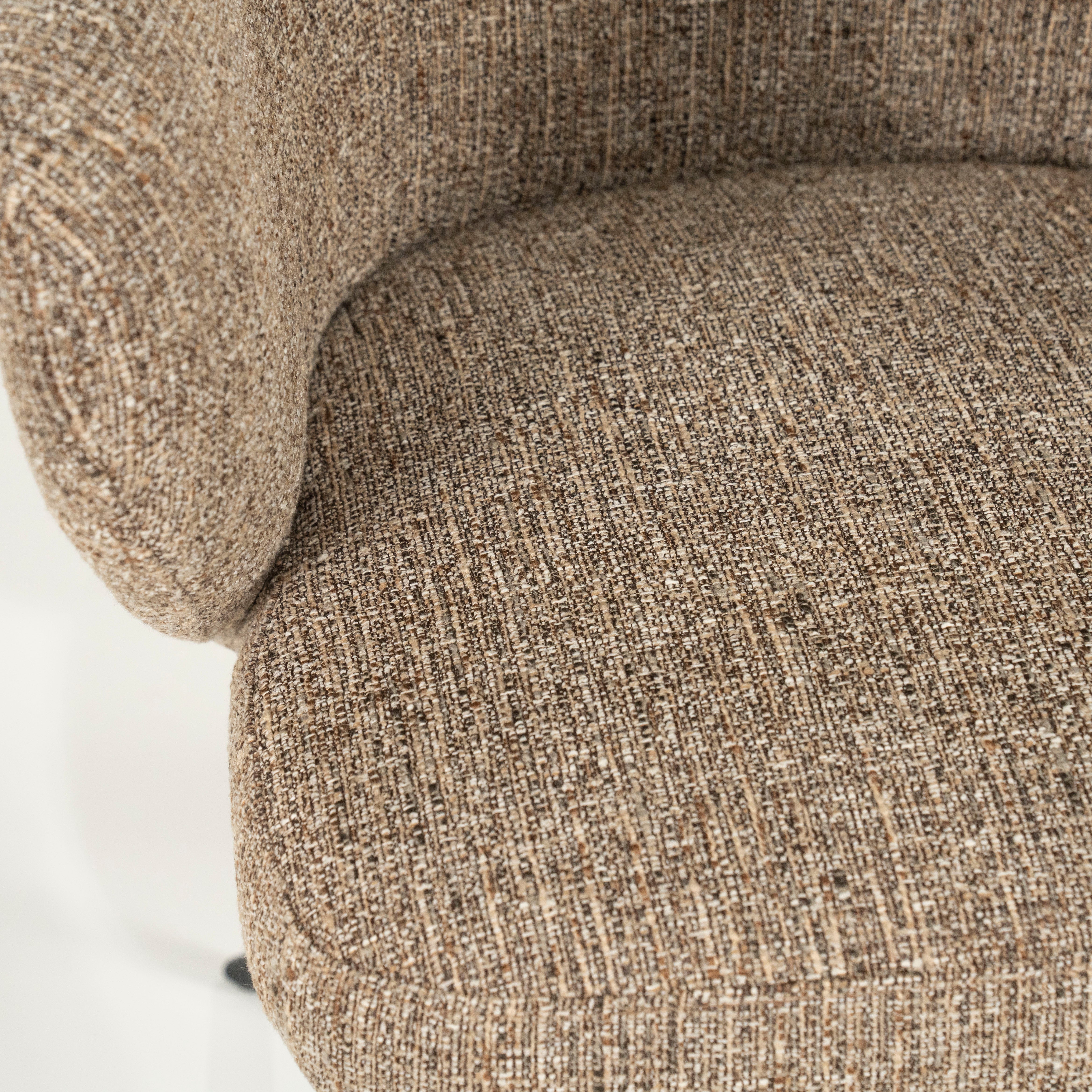 Draaistoel CONNOR bruin met zwarte voet