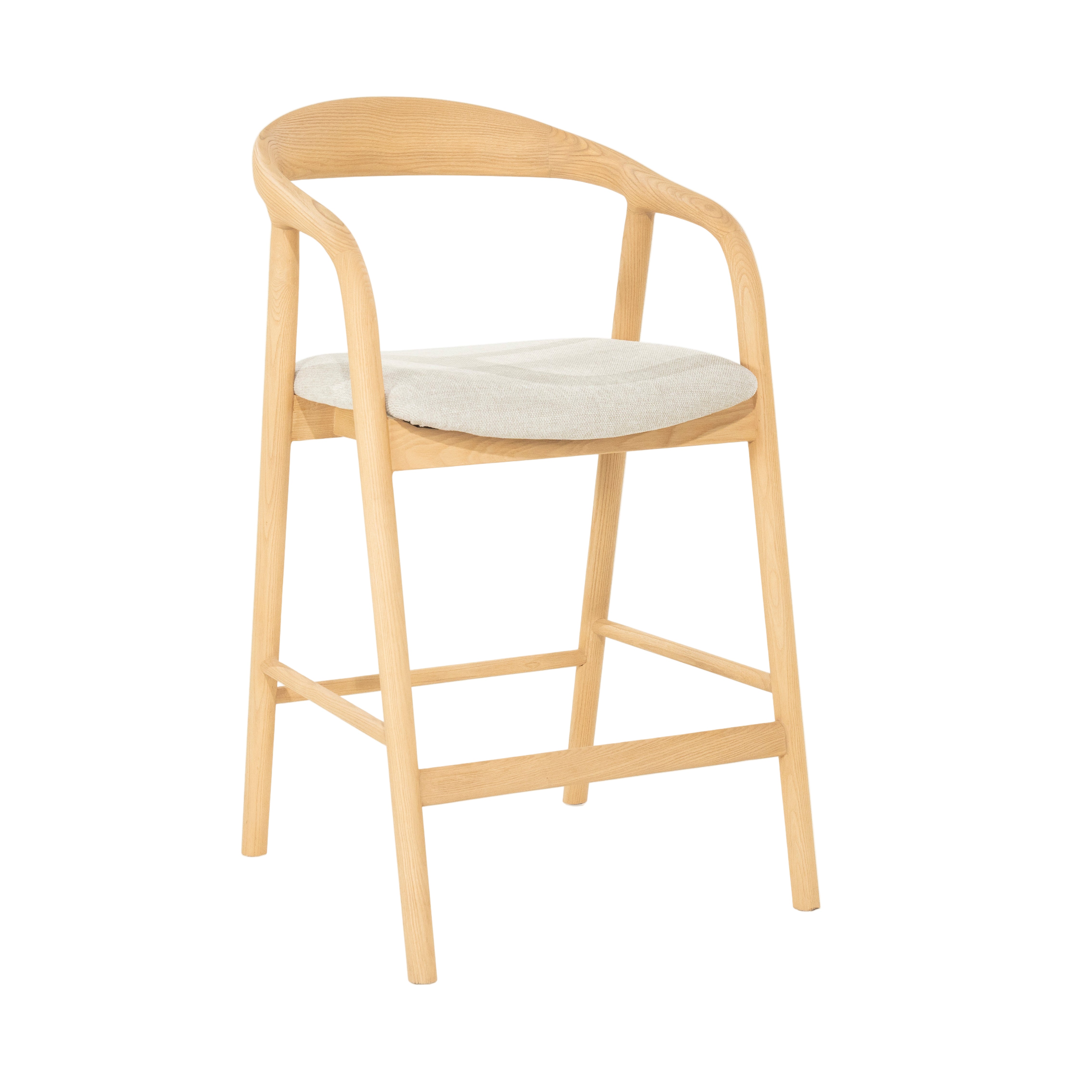Hocker RAYVEN licht essenhout