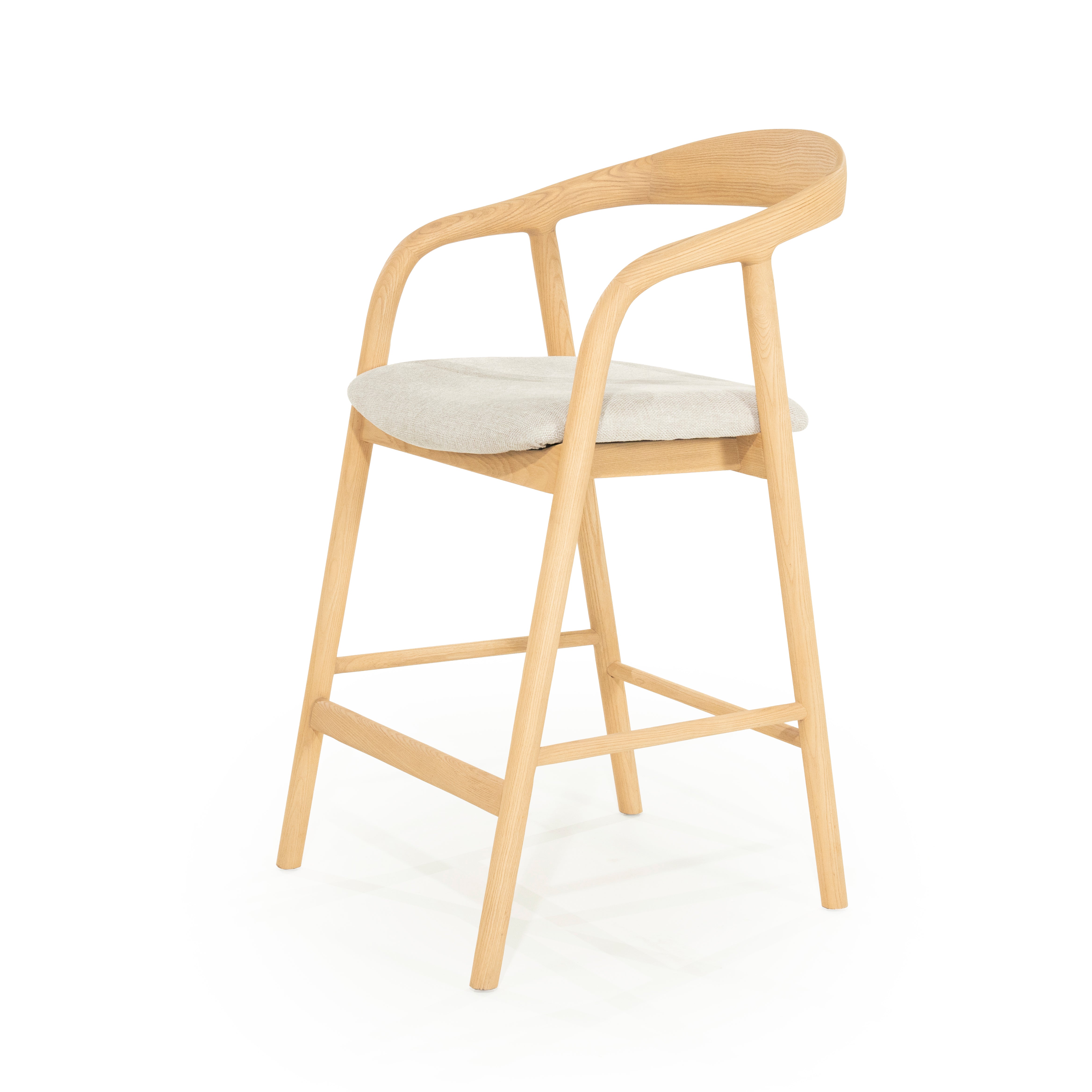 Hocker RAYVEN licht essenhout