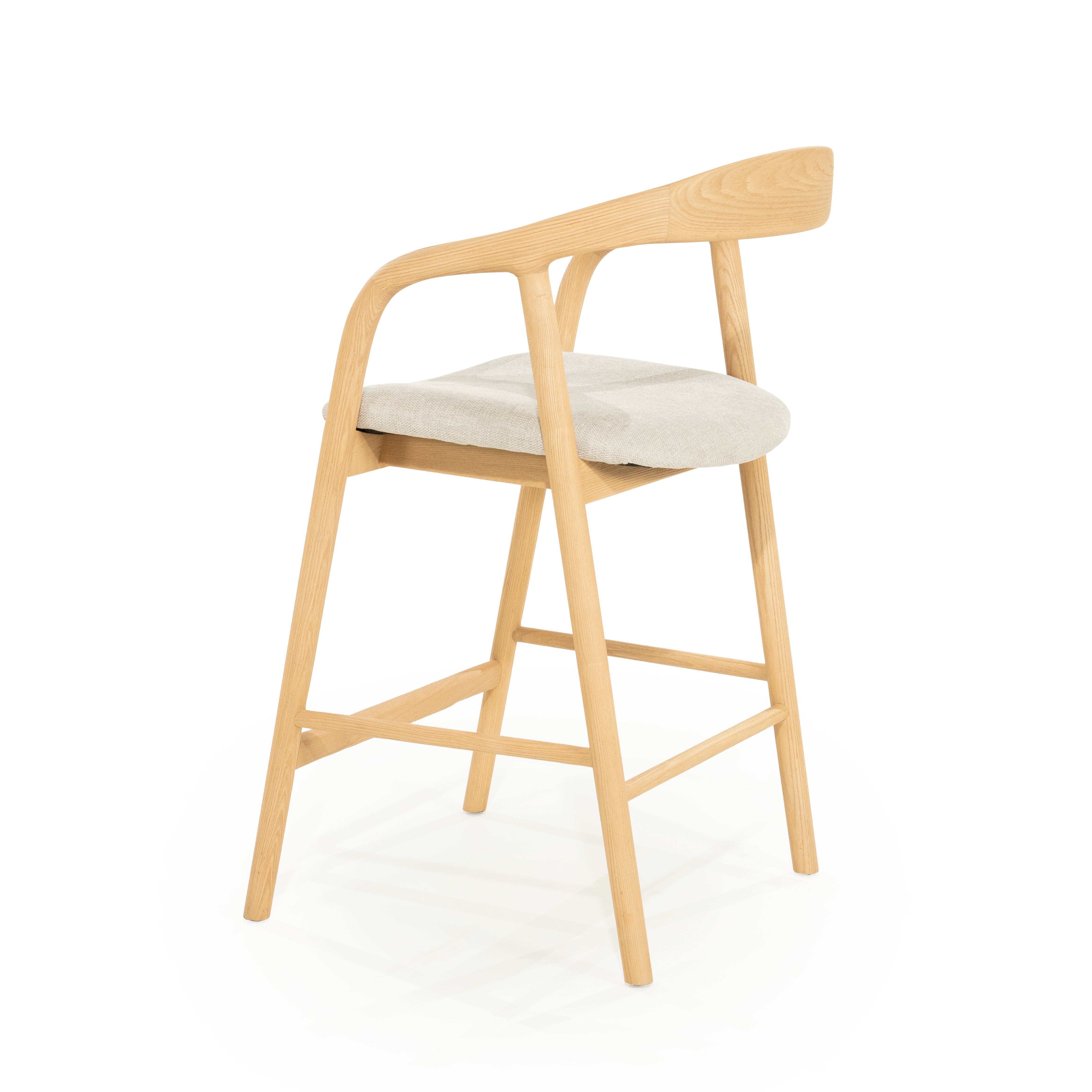 Hocker RAYVEN licht essenhout