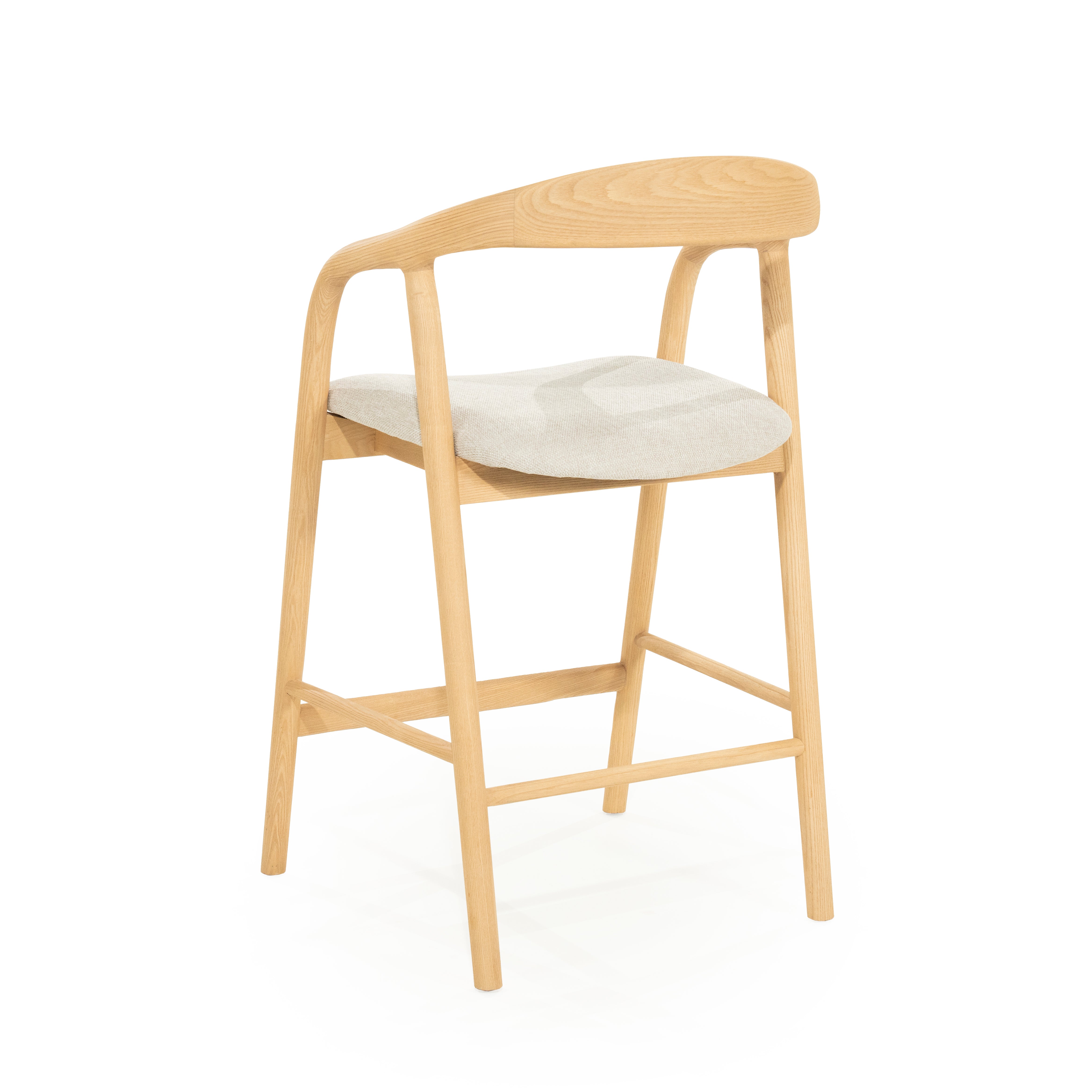 Hocker RAYVEN licht essenhout