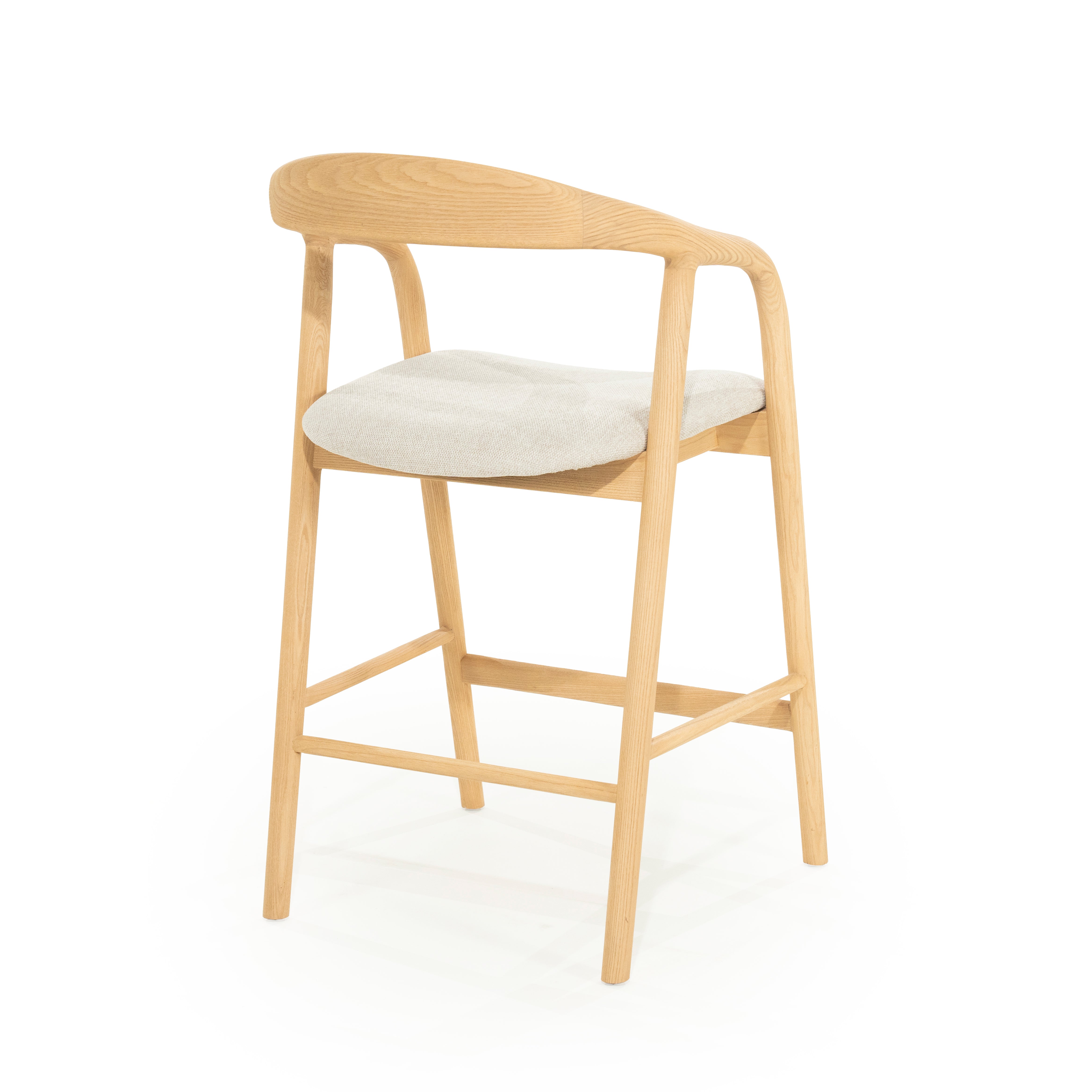 Hocker RAYVEN licht essenhout