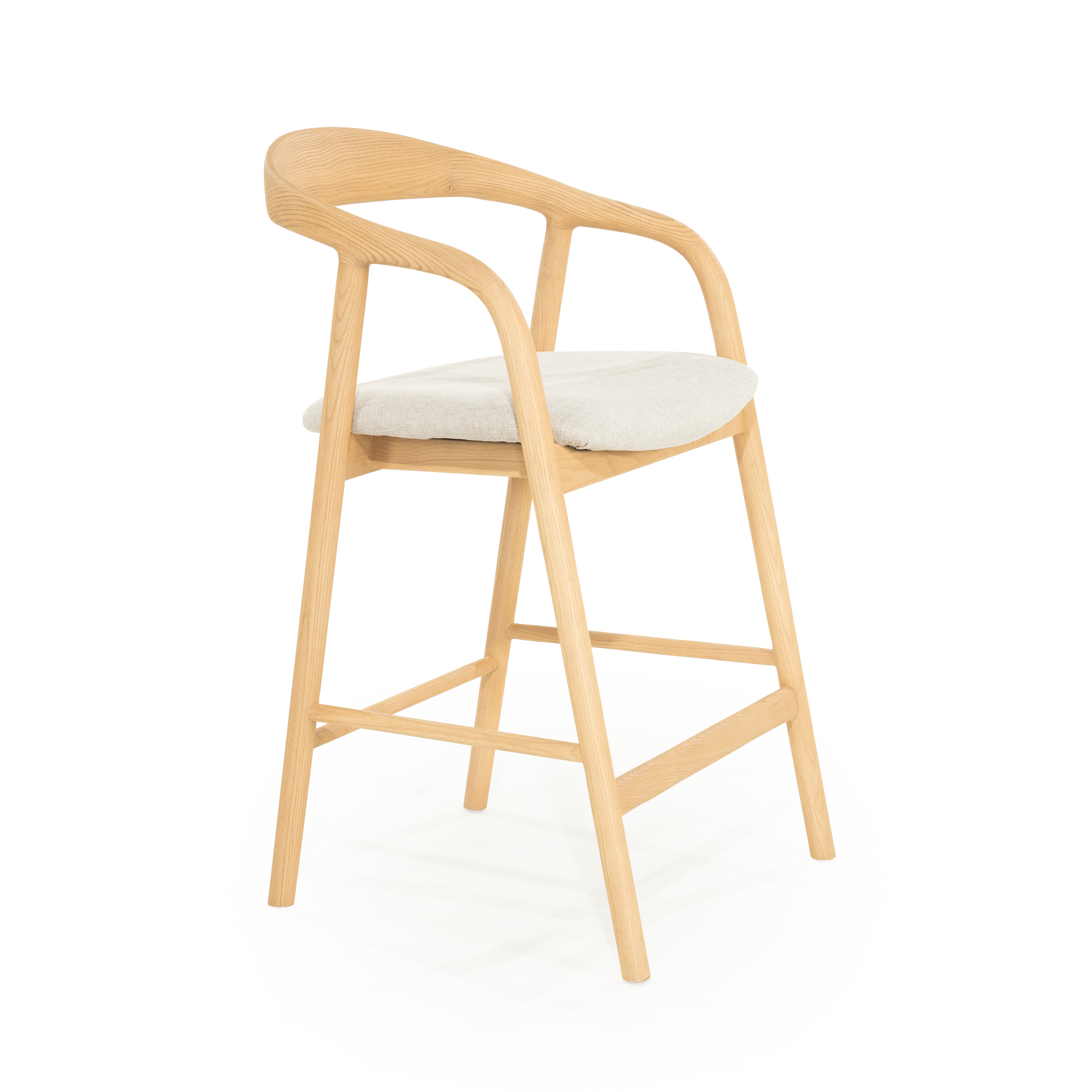 Hocker RAYVEN licht essenhout