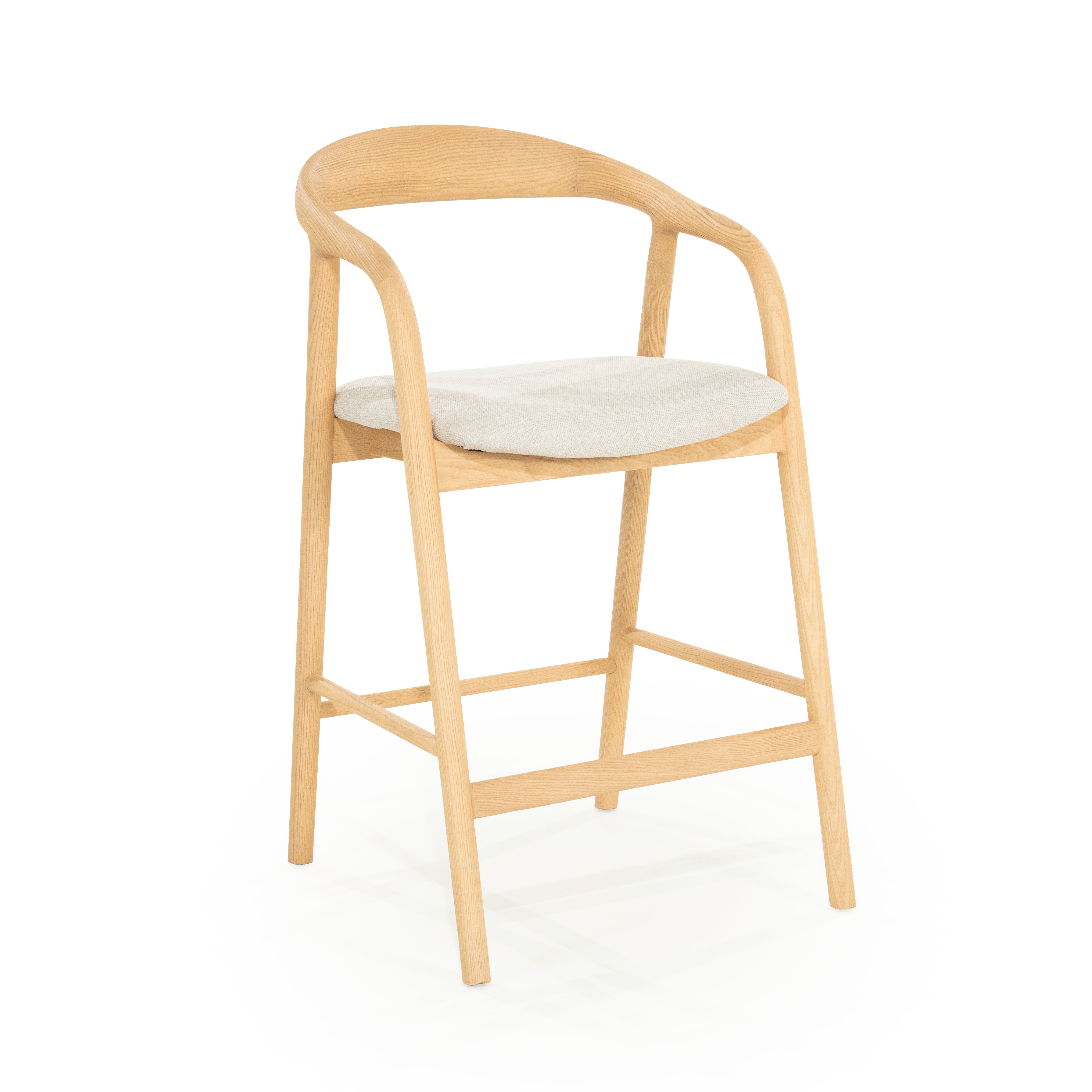 Hocker RAYVEN licht essenhout